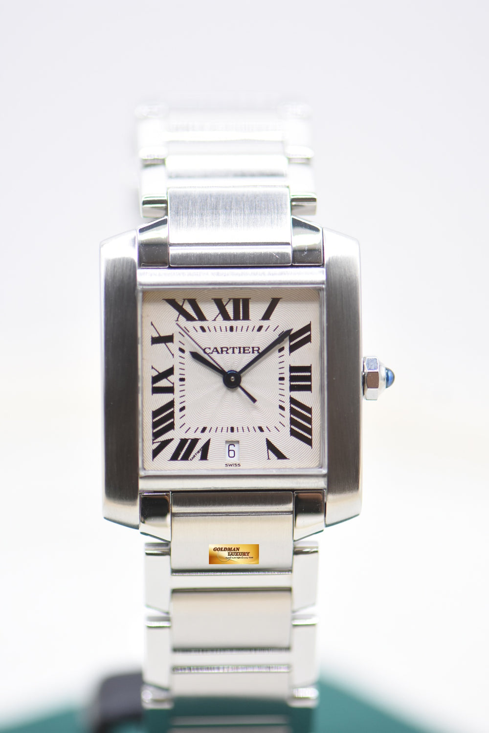 CARTIER TANK FRANCAISE LARGE STEEL IN BRACELET AUTOMATIC W51002Q3 (MINT)