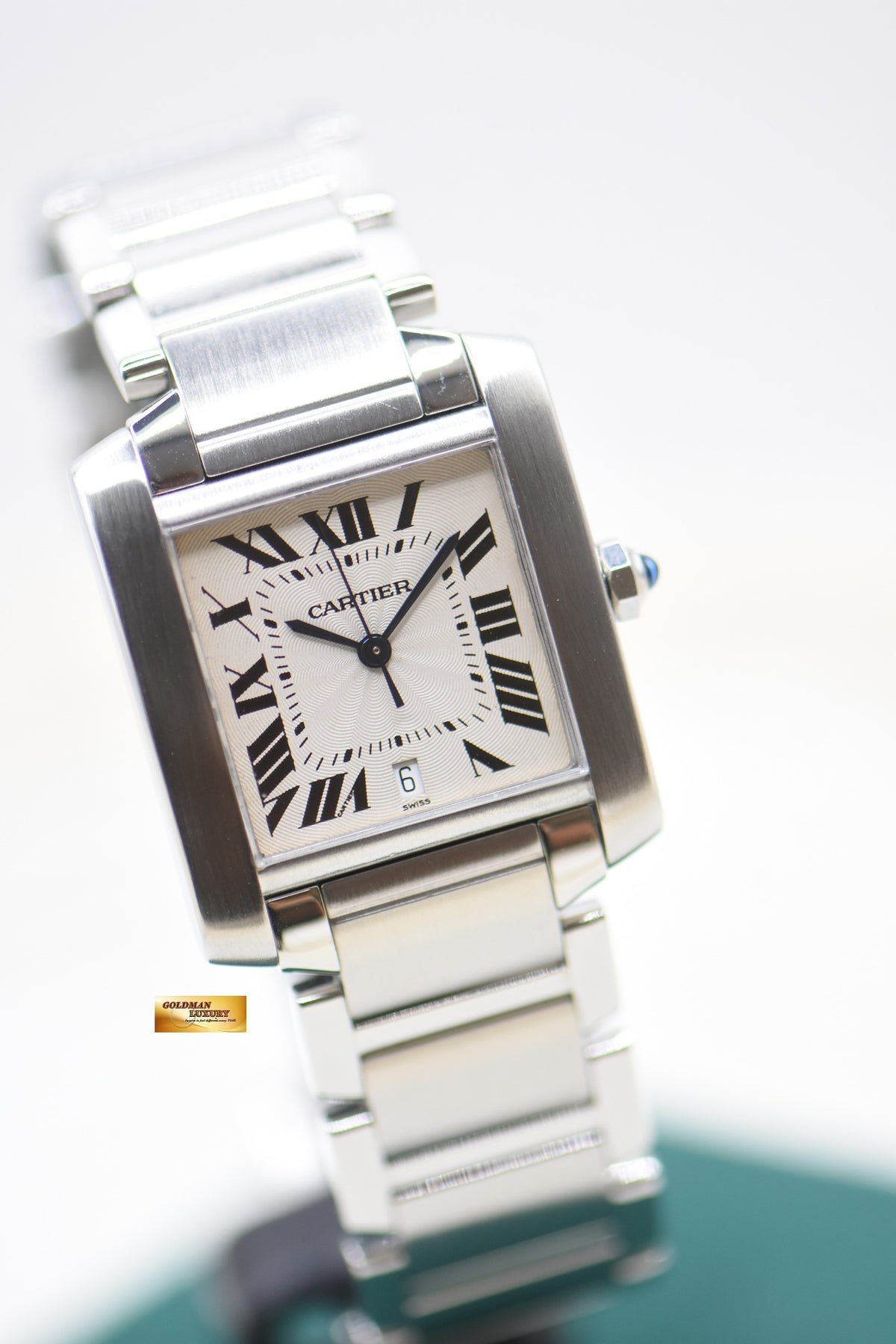 CARTIER TANK FRANCAISE LARGE STEEL IN BRACELET AUTOMATIC W51002Q3 (MINT)