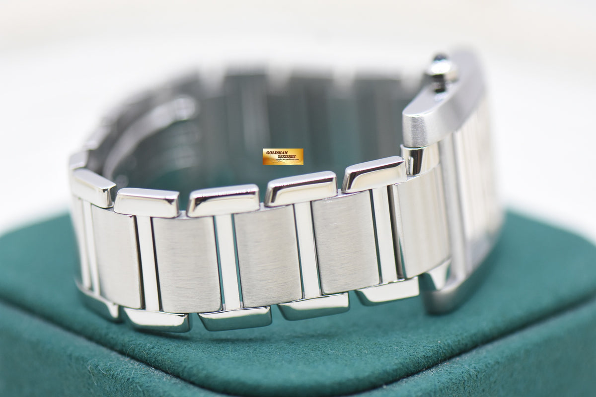 CARTIER TANK FRANCAISE LARGE STEEL IN BRACELET AUTOMATIC W51002Q3 (MINT)