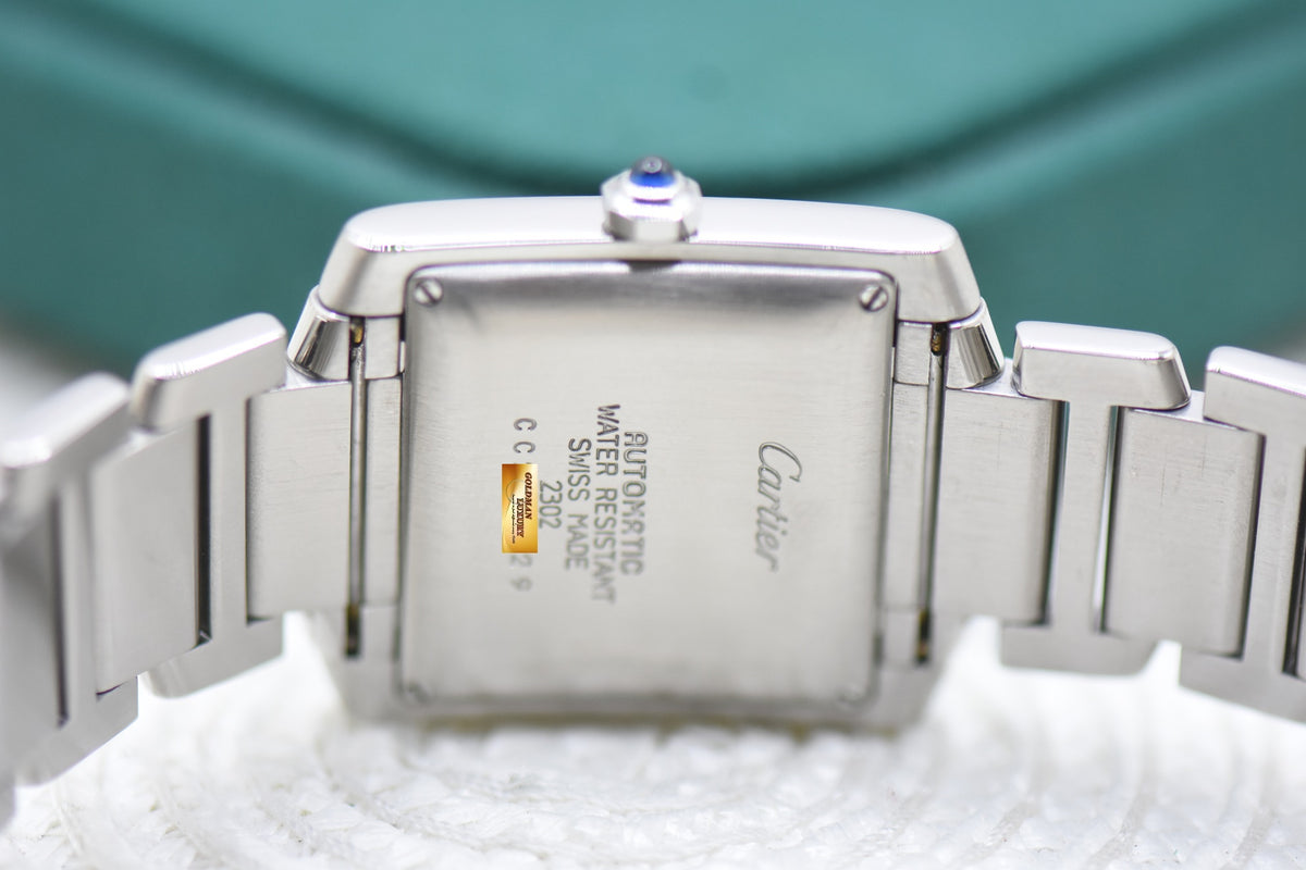 CARTIER TANK FRANCAISE LARGE STEEL IN BRACELET AUTOMATIC W51002Q3 (MINT)