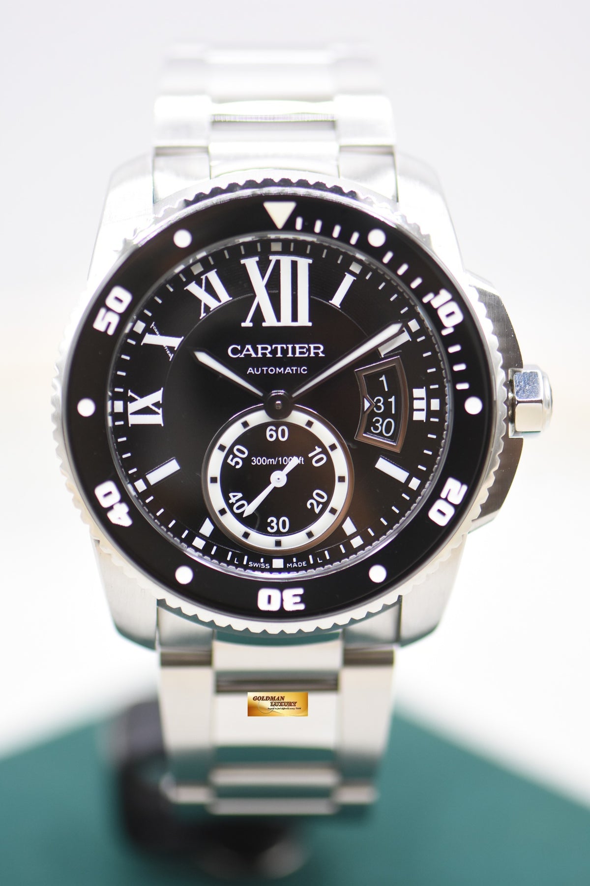 CARTIER CALIBRE De CARTIER DIVER STEEL IN BRACELET 42mm AUTOMATIC W7100057 (MINT)