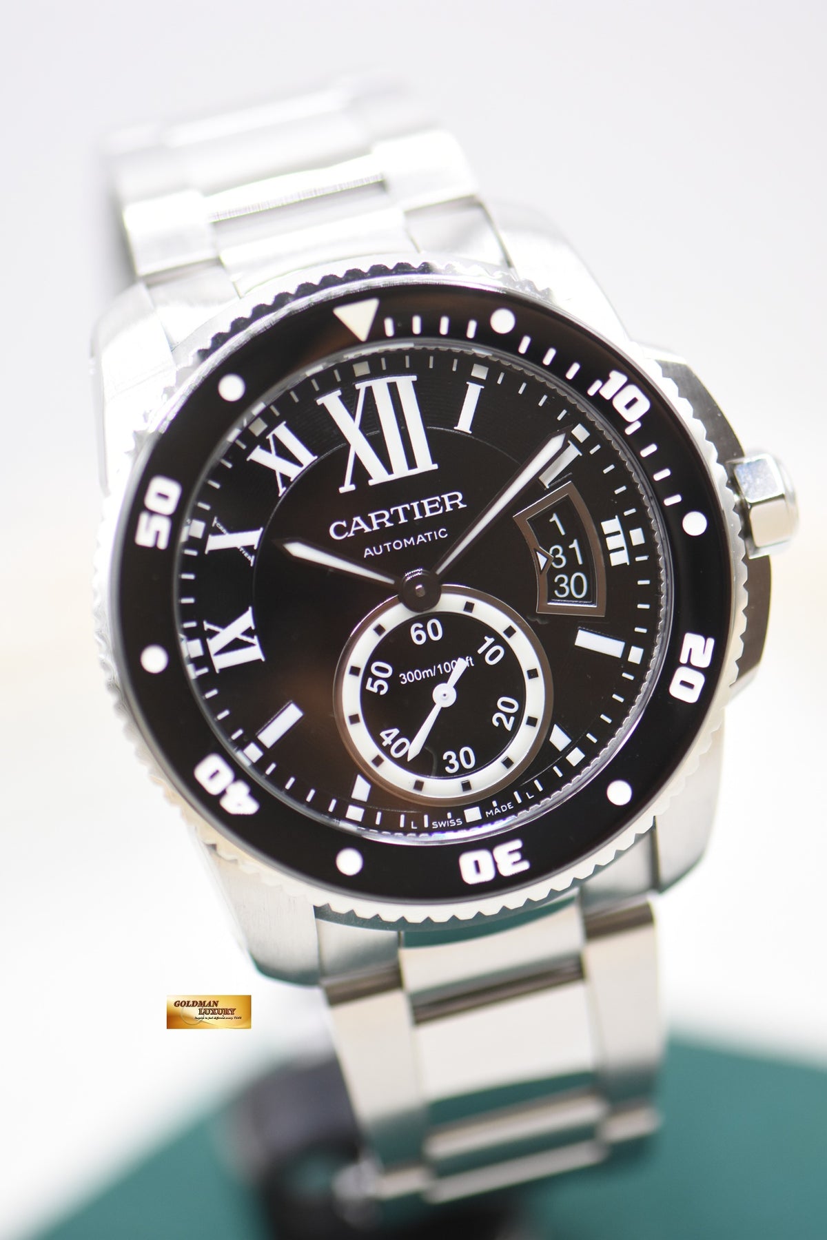 CARTIER CALIBRE De CARTIER DIVER STEEL IN BRACELET 42mm AUTOMATIC W7100057 (MINT)