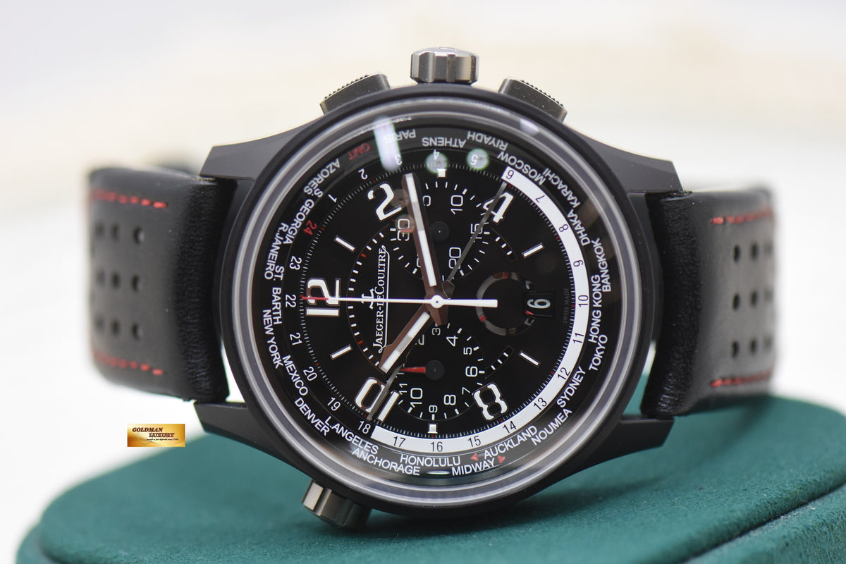 JLC AMVOX5 WORLDTIME CHRONOGRAPH 44mm CERMET ASTON MARTIN LIMITED EDITION OF 500pcs Q193A470 (LNIB)