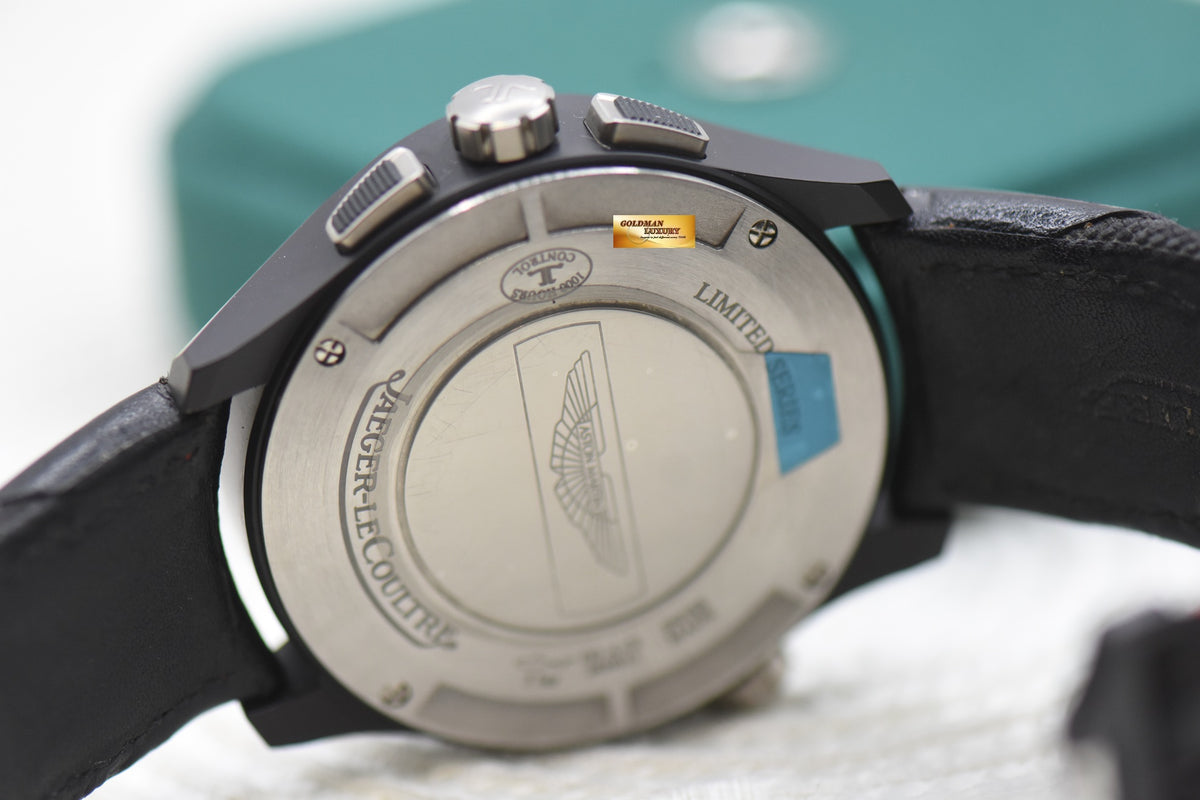 JLC AMVOX5 WORLDTIME CHRONOGRAPH 44mm CERMET ASTON MARTIN LIMITED EDITION OF 500pcs Q193A470 (LNIB)