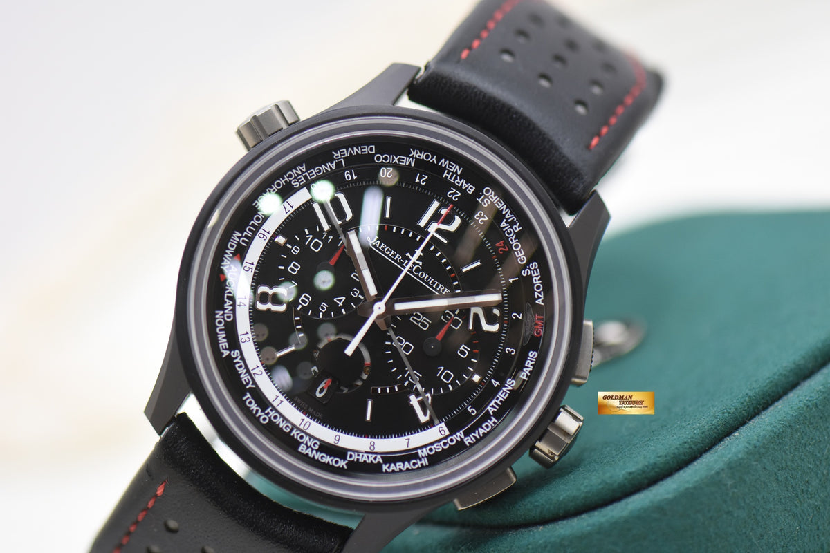 JLC AMVOX5 WORLDTIME CHRONOGRAPH 44mm CERMET ASTON MARTIN LIMITED EDITION OF 500pcs Q193A470 (LNIB)