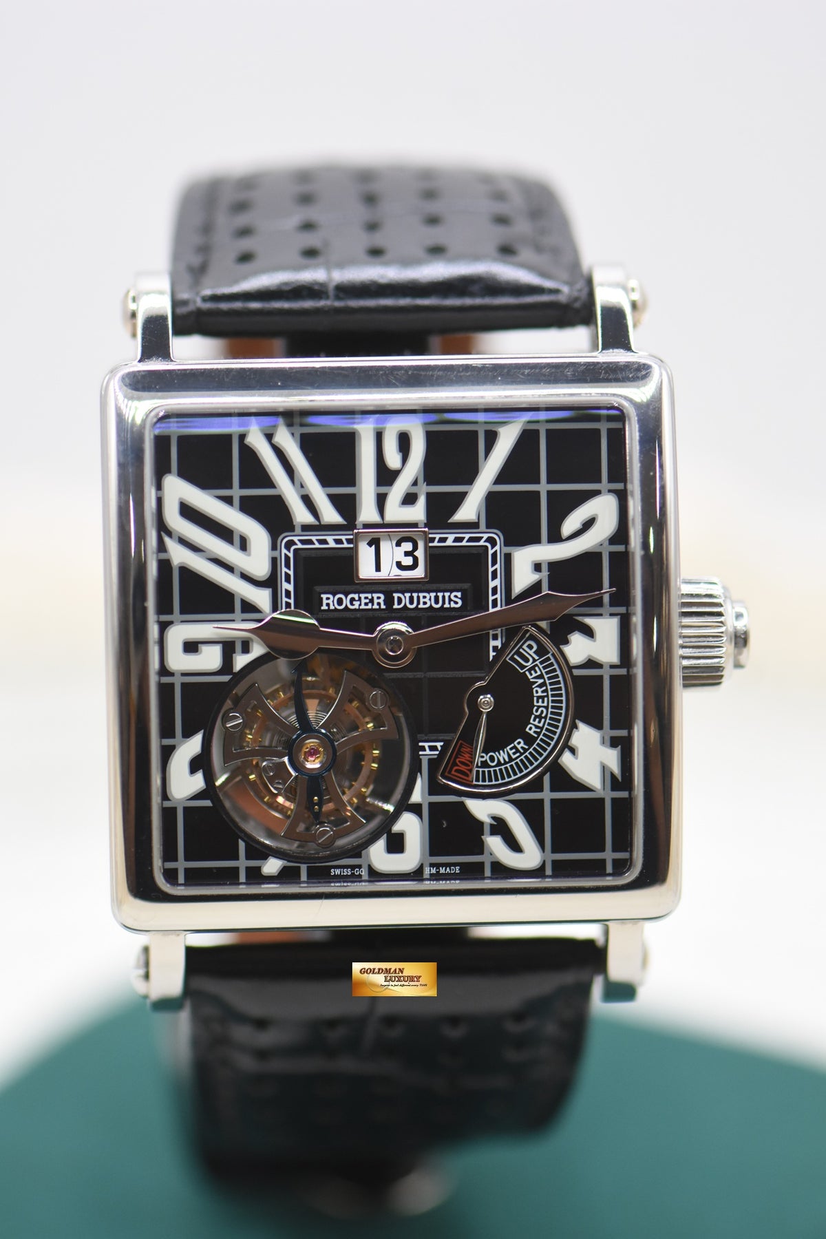 ROGER DUBUIS GOLDEN SQUARE FLYING TOURBILLON TITANIUM MANUAL WINDING G40-03-7 (MINT-RARE) LIMITED EDITION OF 280pcs