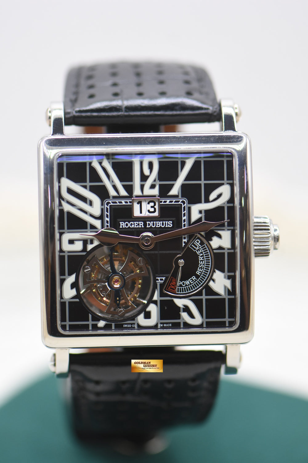 ROGER DUBUIS GOLDEN SQUARE FLYING TOURBILLON TITANIUM MANUAL WINDING G40-03-7 (MINT-RARE) LIMITED EDITION OF 280pcs