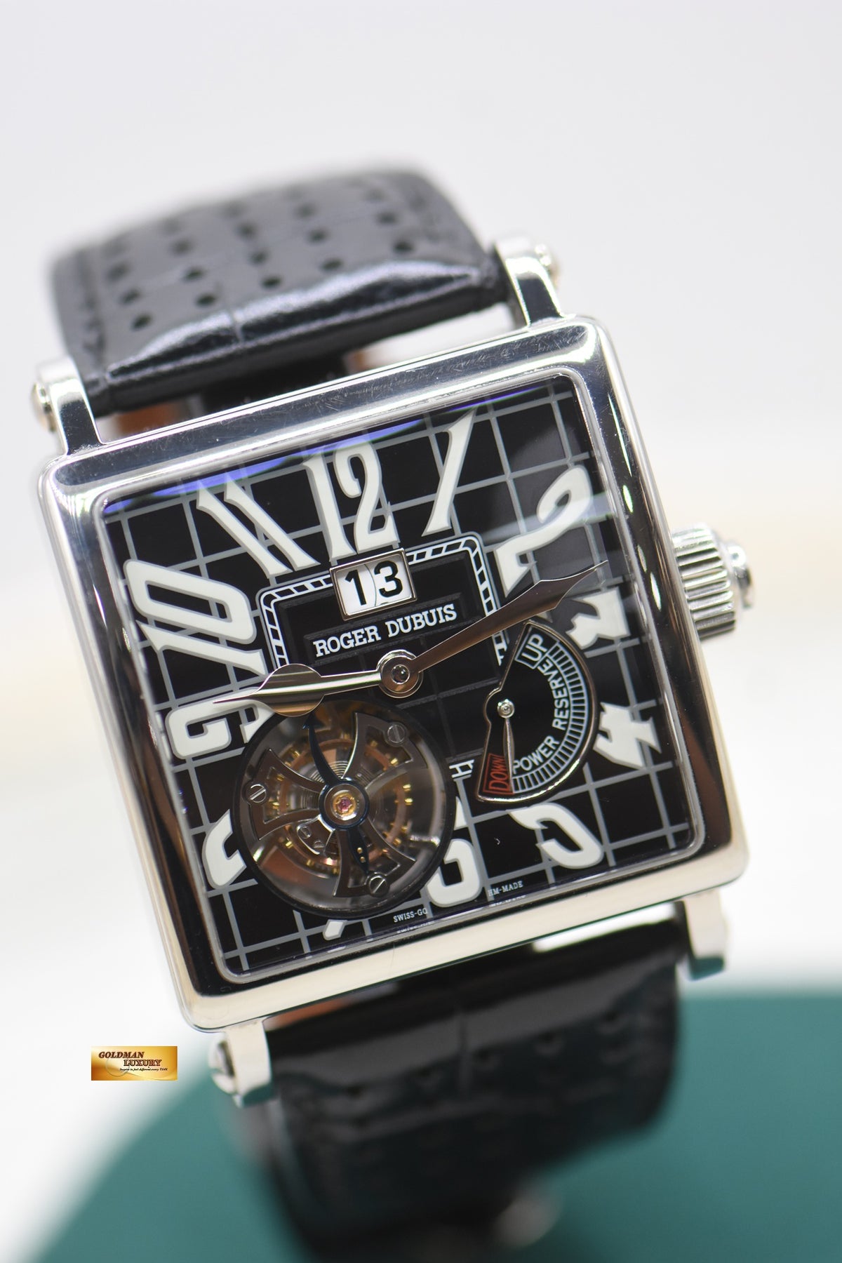 ROGER DUBUIS GOLDEN SQUARE FLYING TOURBILLON TITANIUM MANUAL WINDING G40-03-7 (MINT-RARE) LIMITED EDITION OF 280pcs