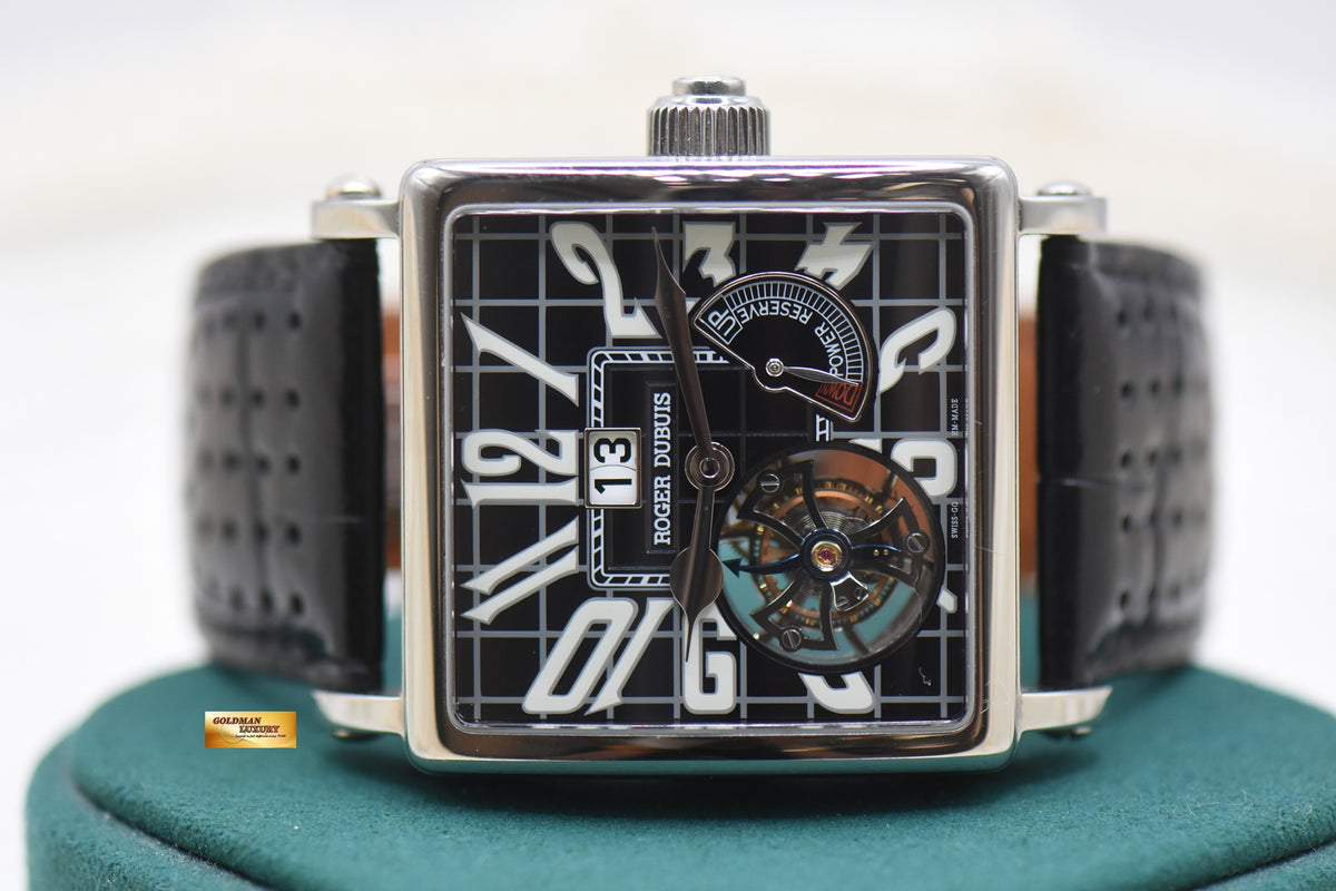 ROGER DUBUIS GOLDEN SQUARE FLYING TOURBILLON TITANIUM MANUAL WINDING G40-03-7 (MINT-RARE) LIMITED EDITION OF 280pcs