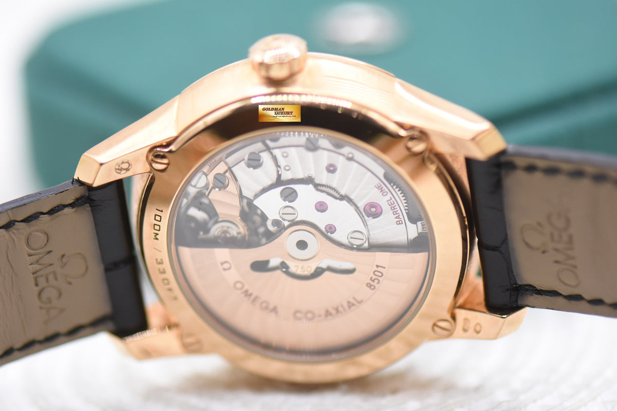 OMEGA DE VILLE CO-AXIAL 41mm RED GOLD IN LEATHER STRAP 431.53.41.21.02.001 (MINT)