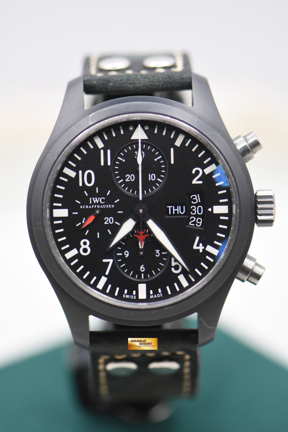 IWC PILOT DAY-DATE CHRONOGRAPH TOP GUN 44mm CERAMIC AUTOMATIC IW378901 (NEAR MINT)