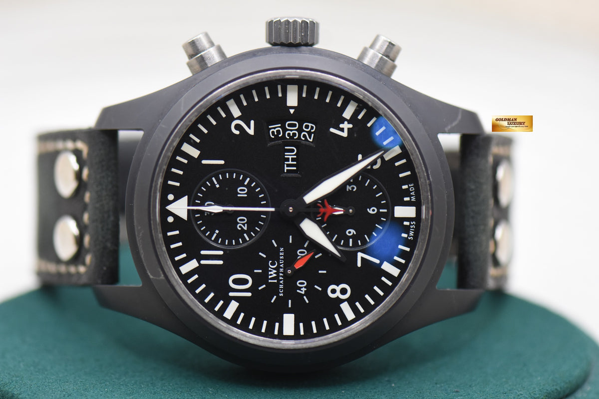 IWC PILOT DAY-DATE CHRONOGRAPH TOP GUN 44mm CERAMIC AUTOMATIC IW378901 (NEAR MINT)