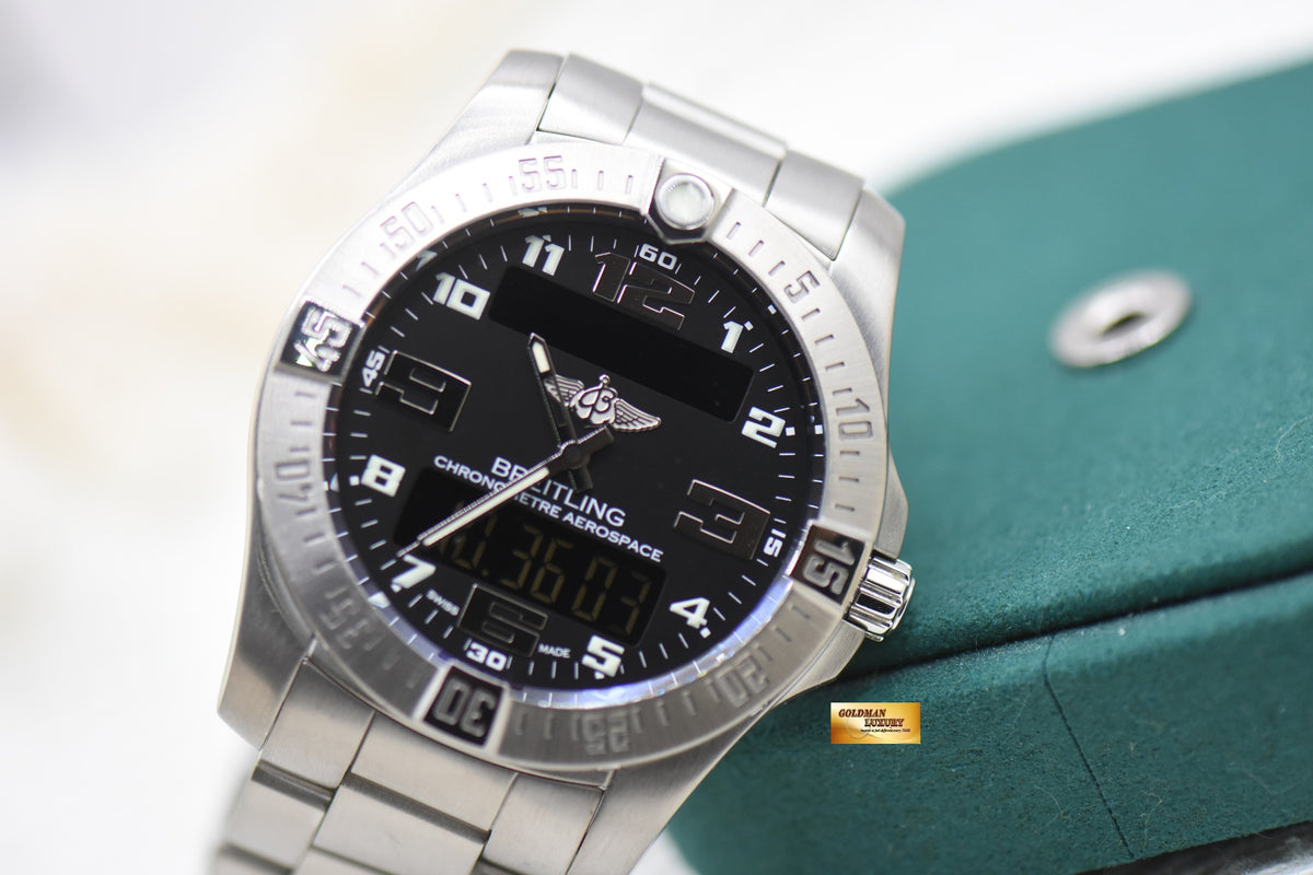 BREITLING AEROSPACE EVO 43mm TITANIUM SUPERQUARTZ  E79363 (MINT)