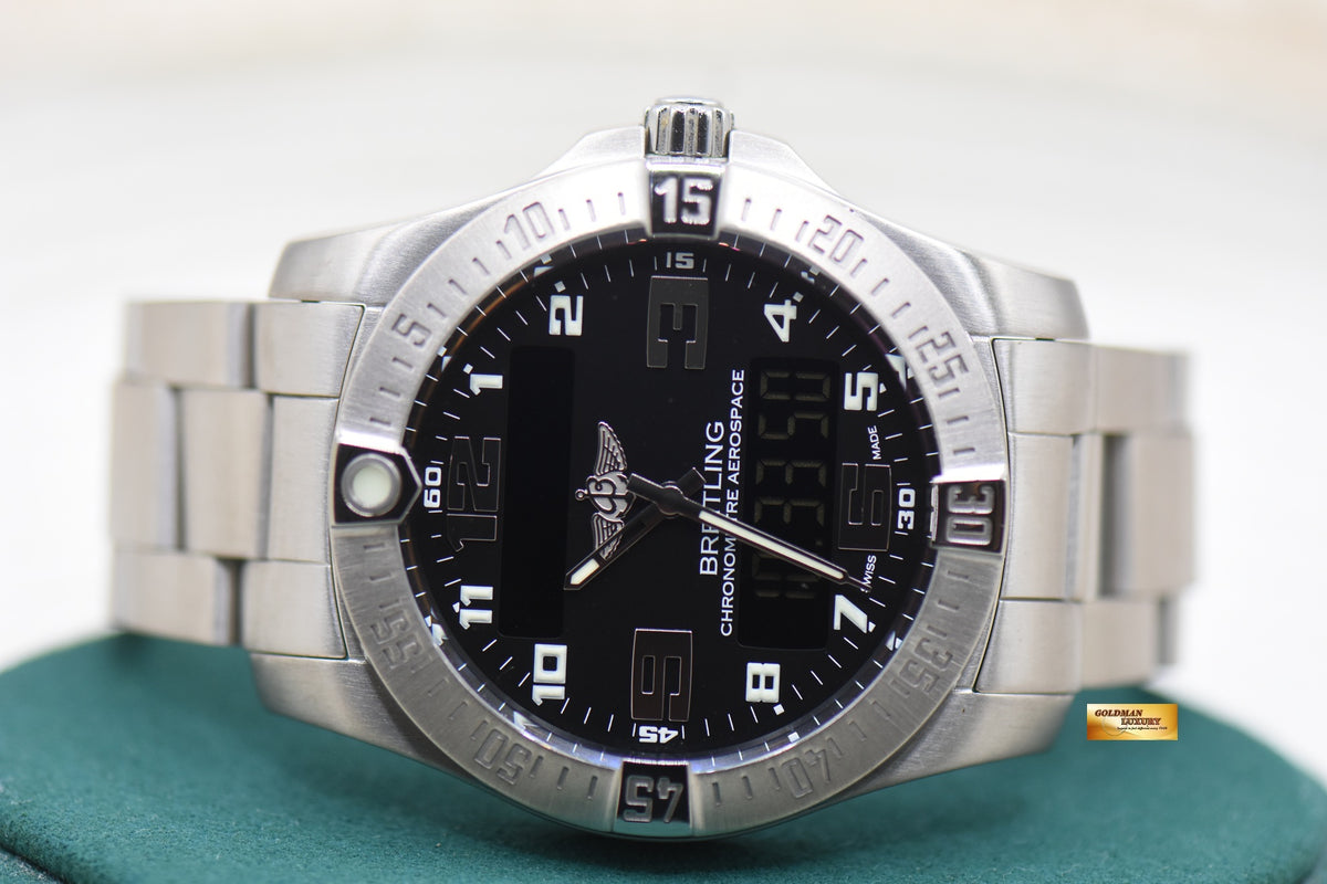 BREITLING AEROSPACE EVO 43mm TITANIUM SUPERQUARTZ  E79363 (MINT)
