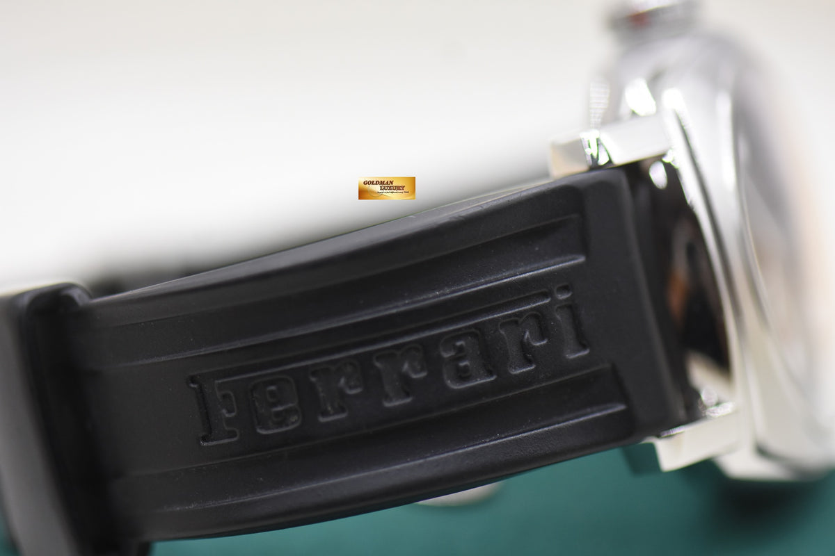 PANERAI FERRARI GMT 45mm STEEL LEATHER AUTOMATIC FER00003 (MINT)