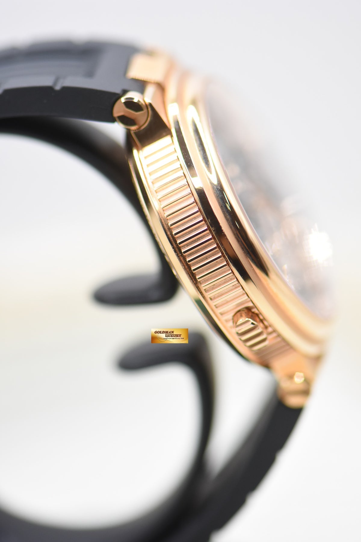 BREGUET MARINE ALARME MUSICALE GMT 40mm ROSE GOLD IN RUBBER STRAP AUTOMATIC 5547BR (LNIB)