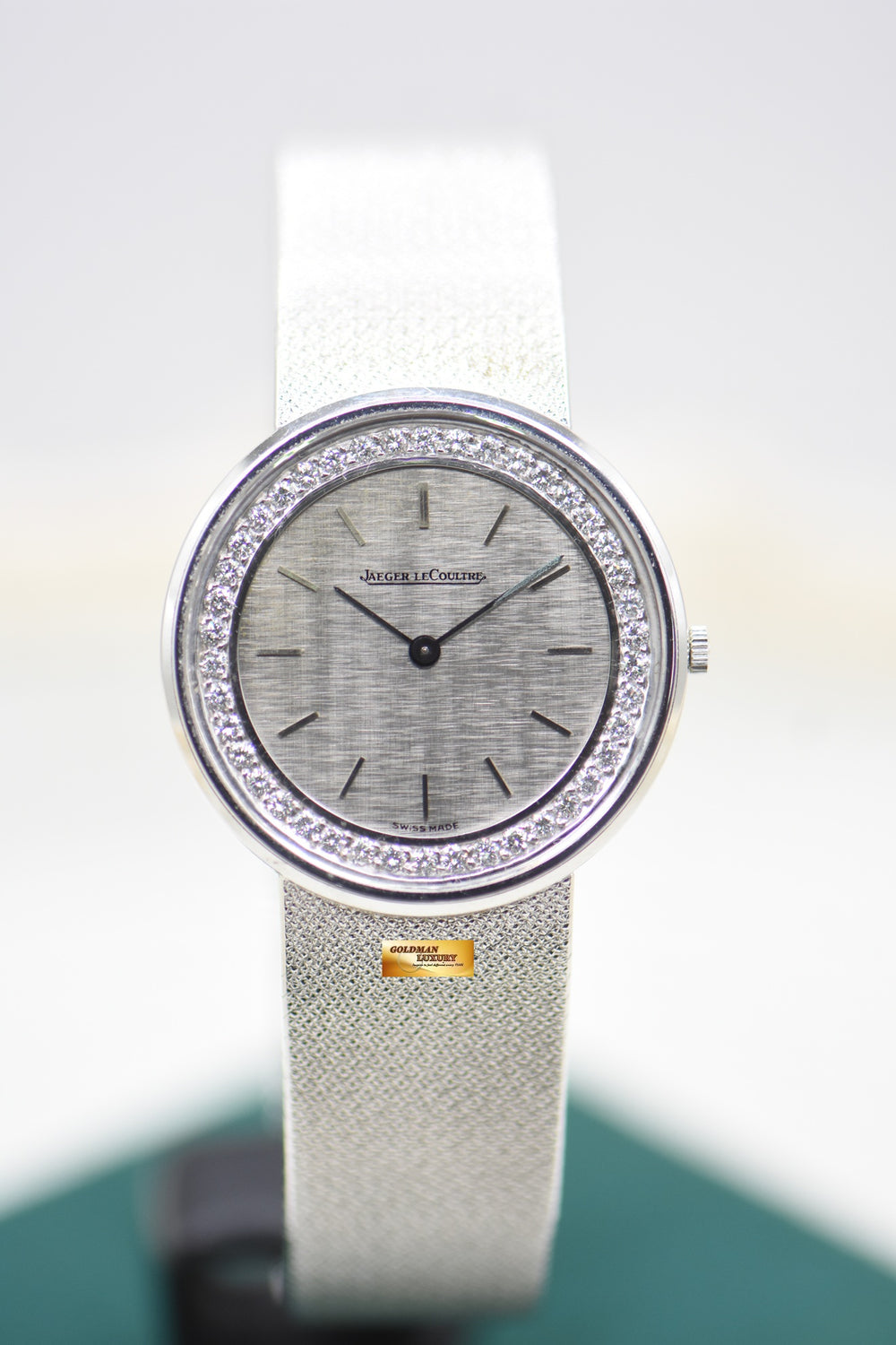 JLC VINTAGE LADIES COCKTAIL WHITE GOLD AND DIAMONDS MANUAL WINDING 14062 (MINT)