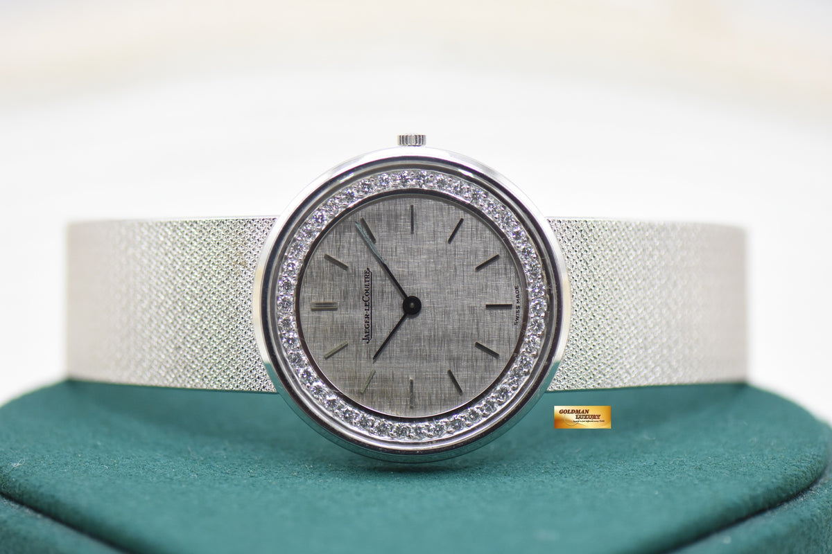 JLC VINTAGE LADIES COCKTAIL WHITE GOLD AND DIAMONDS MANUAL WINDING 14062 (MINT)