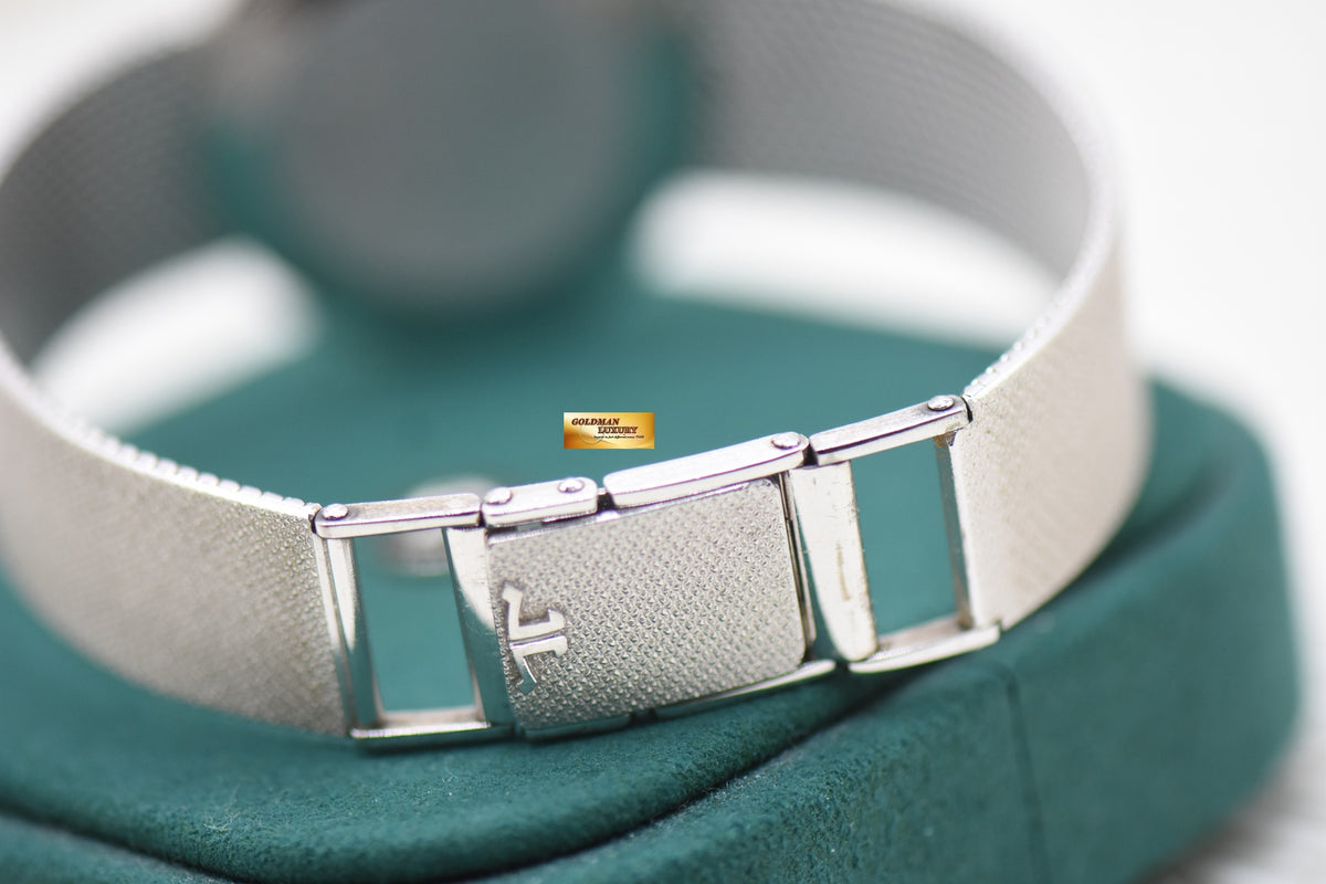 JLC VINTAGE LADIES COCKTAIL WHITE GOLD AND DIAMONDS MANUAL WINDING 14062 (MINT)