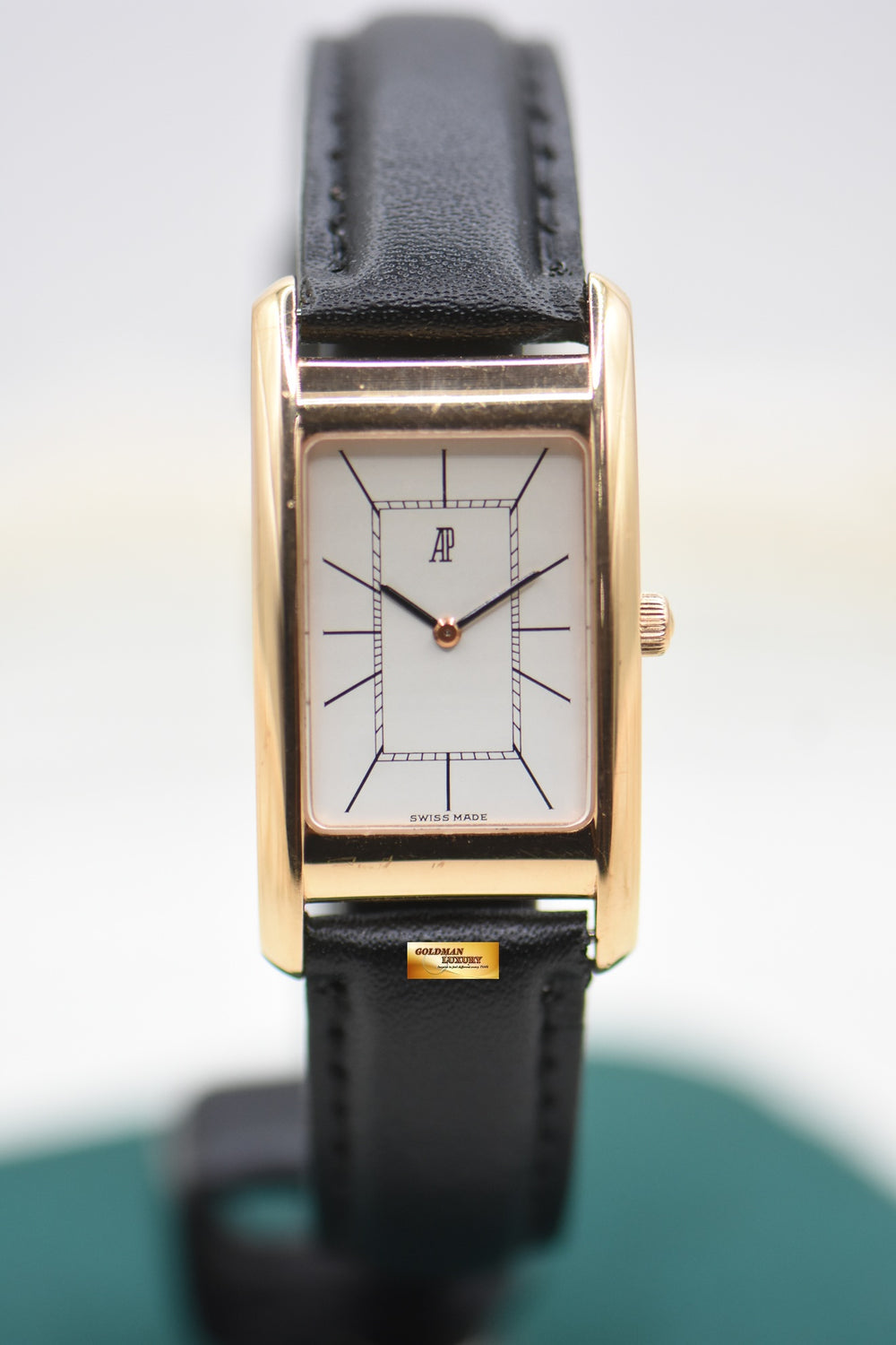 AUDEMARS PIGUET EDWARD PIGUET TANK CAMBRE ROSE GOLD MANUAL WINDING 14625OR (VINTAGE)