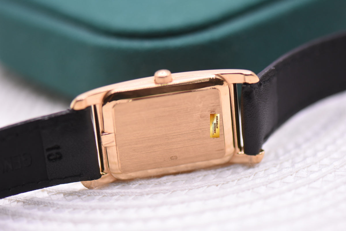 AUDEMARS PIGUET EDWARD PIGUET TANK CAMBRE ROSE GOLD MANUAL WINDING 14625OR (VINTAGE)