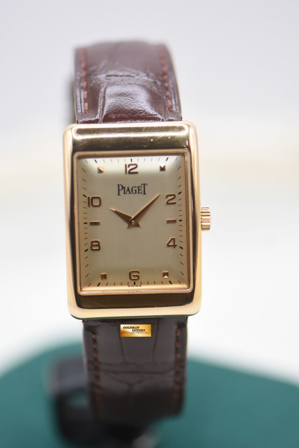 PIAGET PROTOCOLE ROSE GOLD IN LEATHER STRAP MANUAL WINDING 9952 (MINT)