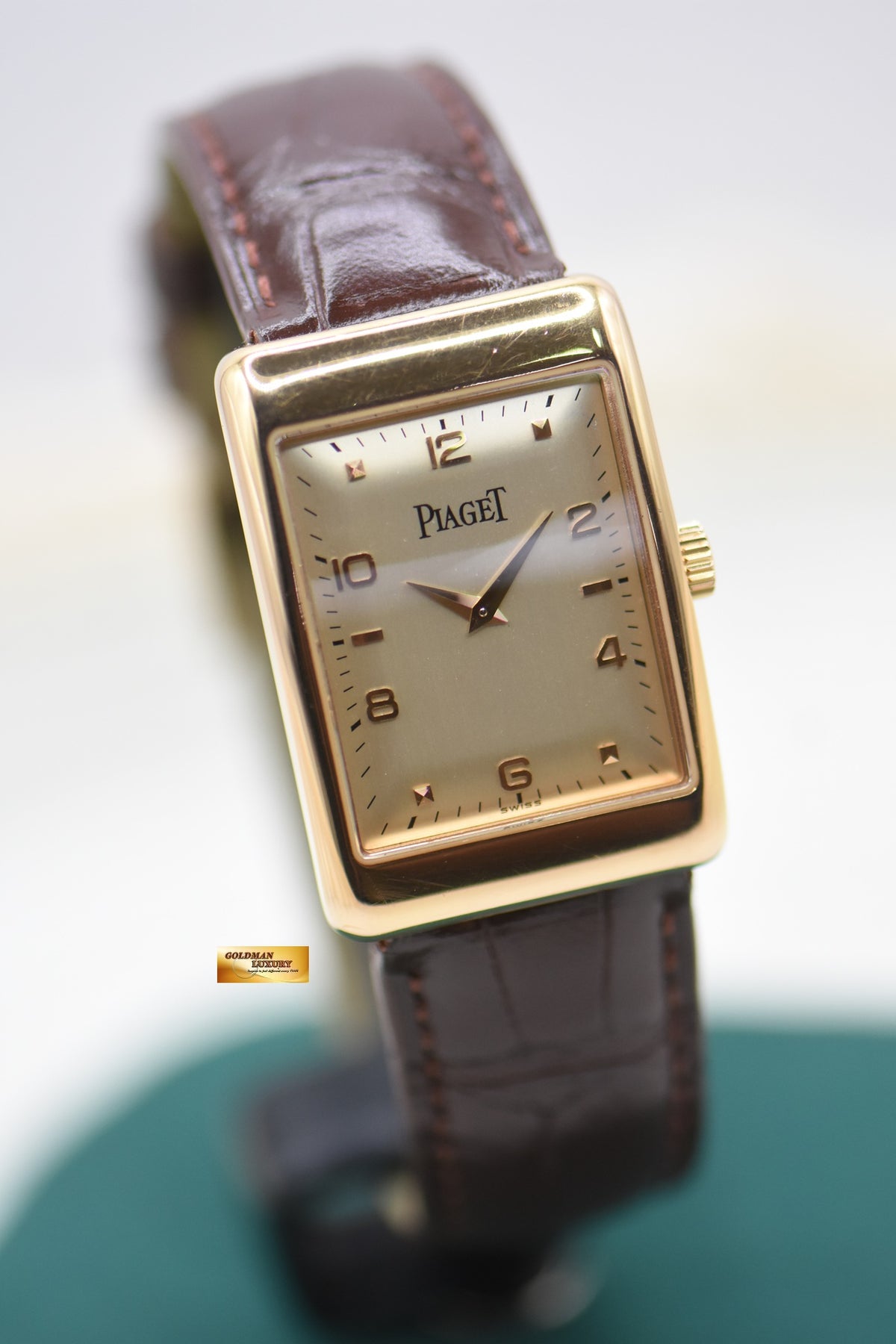 PIAGET PROTOCOLE ROSE GOLD IN LEATHER STRAP MANUAL WINDING 9952 (MINT)