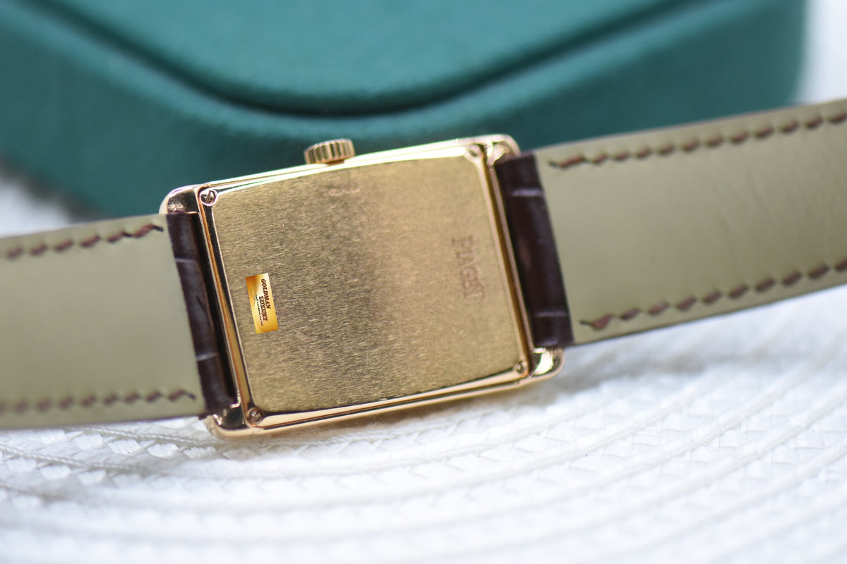 PIAGET PROTOCOLE ROSE GOLD IN LEATHER STRAP MANUAL WINDING 9952 (MINT)