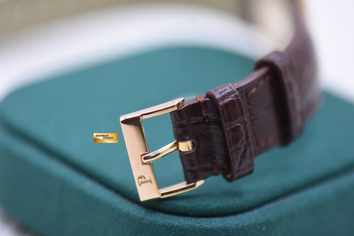 PIAGET PROTOCOLE ROSE GOLD IN LEATHER STRAP MANUAL WINDING 9952 (MINT)
