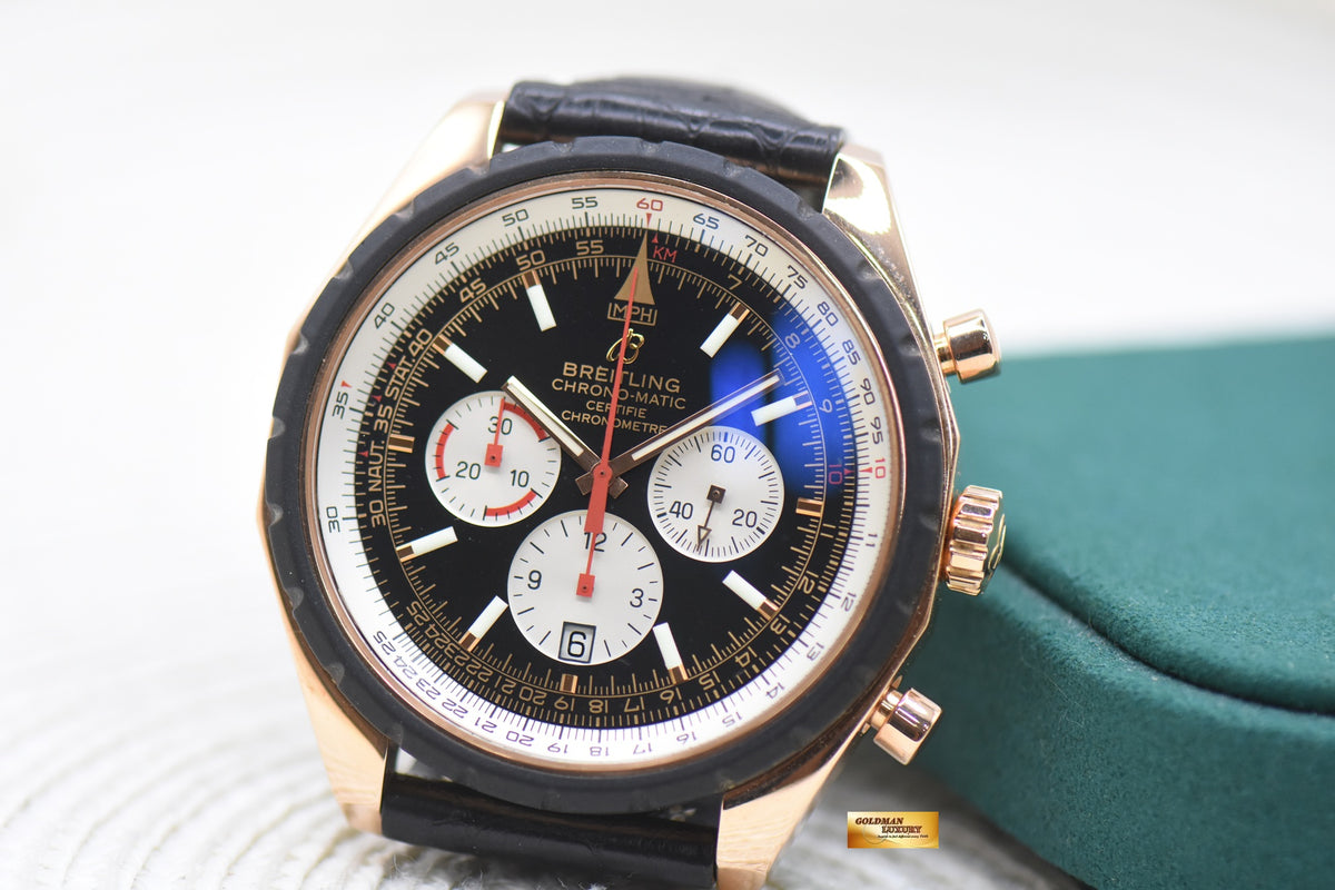 BREITLING CHRONO-MATIC 49mm ROSE GOLD AUTOMATIC R14360 (MINT)