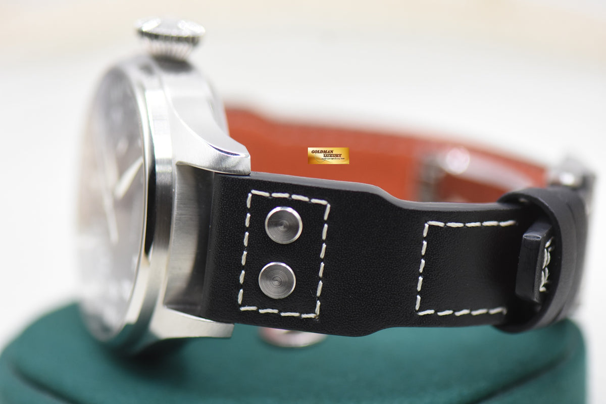 IWC BIG PILOT 46mm 7 DAYS POWER RESERVE STEEL IN LEATHER AUTOMATIC IW5009-12 (LNIB)
