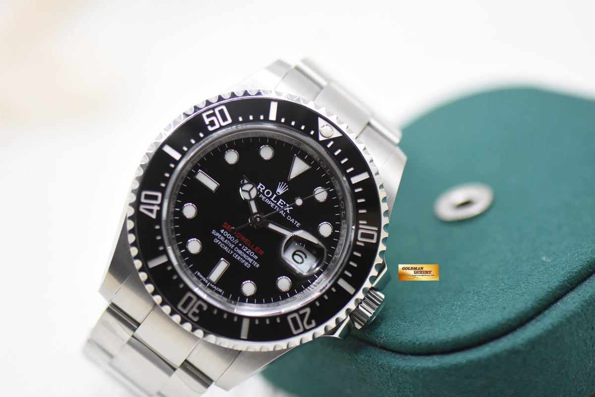 ROLEX OYSTER PERPETUAL RED SEA-DWELLER 43mm MARK I DIAL STEEL IN BRACELET 126600 (MINT)
