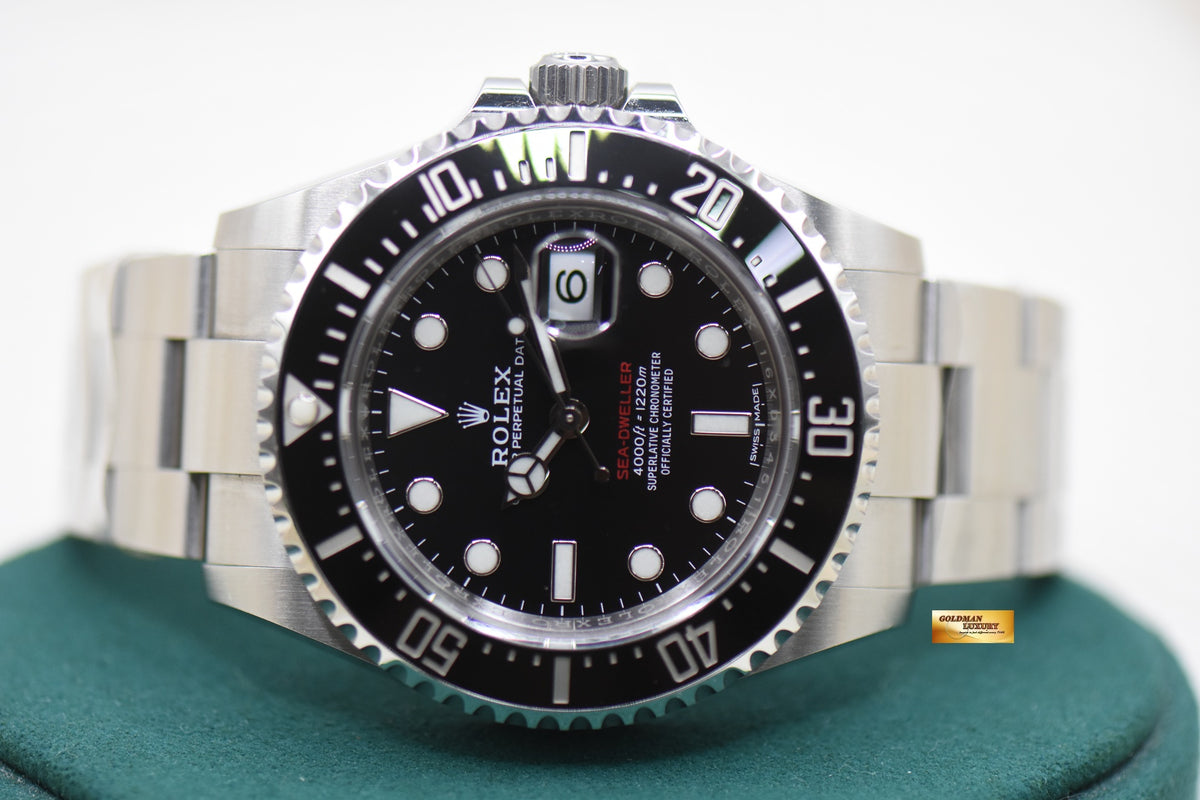 ROLEX OYSTER PERPETUAL RED SEA-DWELLER 43mm MARK I DIAL STEEL IN BRACELET 126600 (MINT)