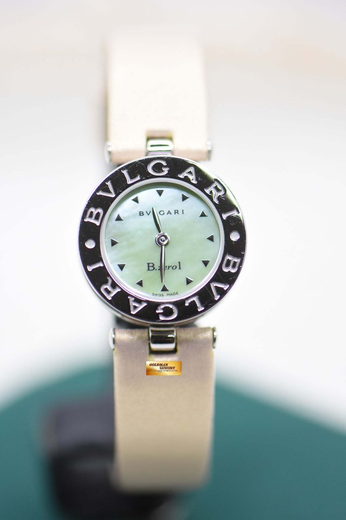BVLGARI B-ZERO 1 LADIES STEEL LEATHER QUARTZ BZ22SS (MINT)