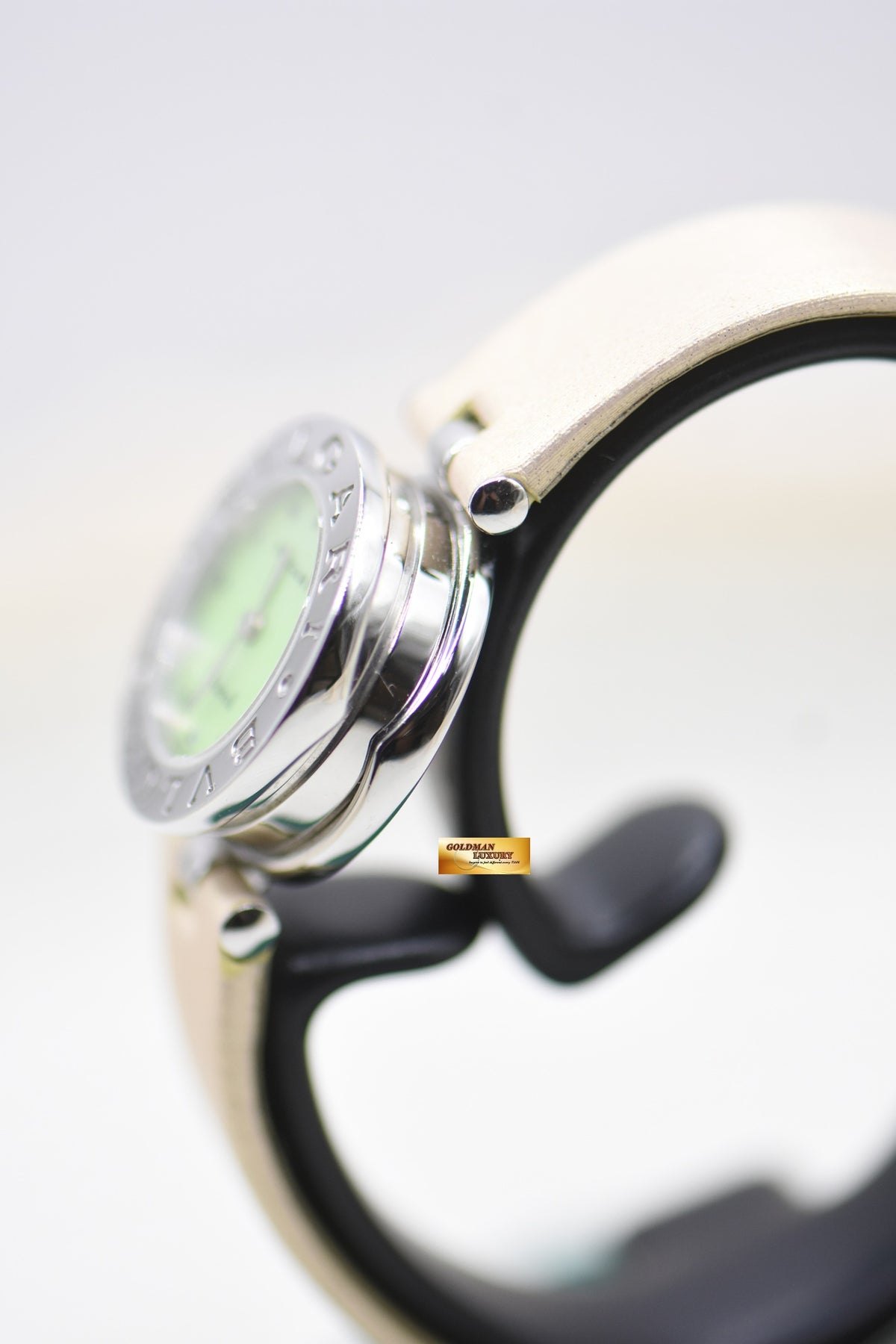 BVLGARI B-ZERO 1 LADIES STEEL LEATHER QUARTZ BZ22SS (MINT)