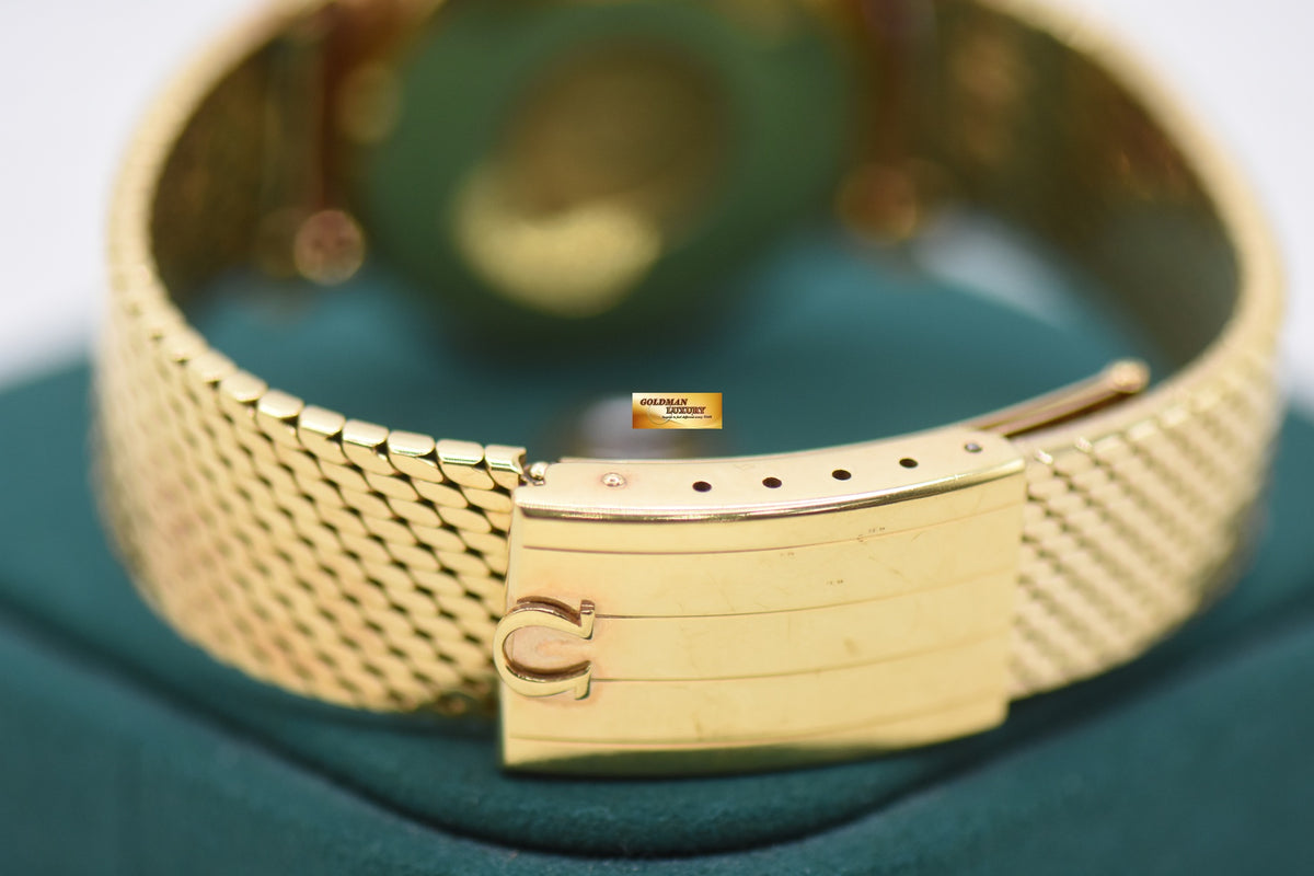 OMEGA CONSTELLATION CHRONOMETER DATE 36mm YELLOW GOLD MILANESE BRACELET AUTOMATIC 168.004 (MINT)