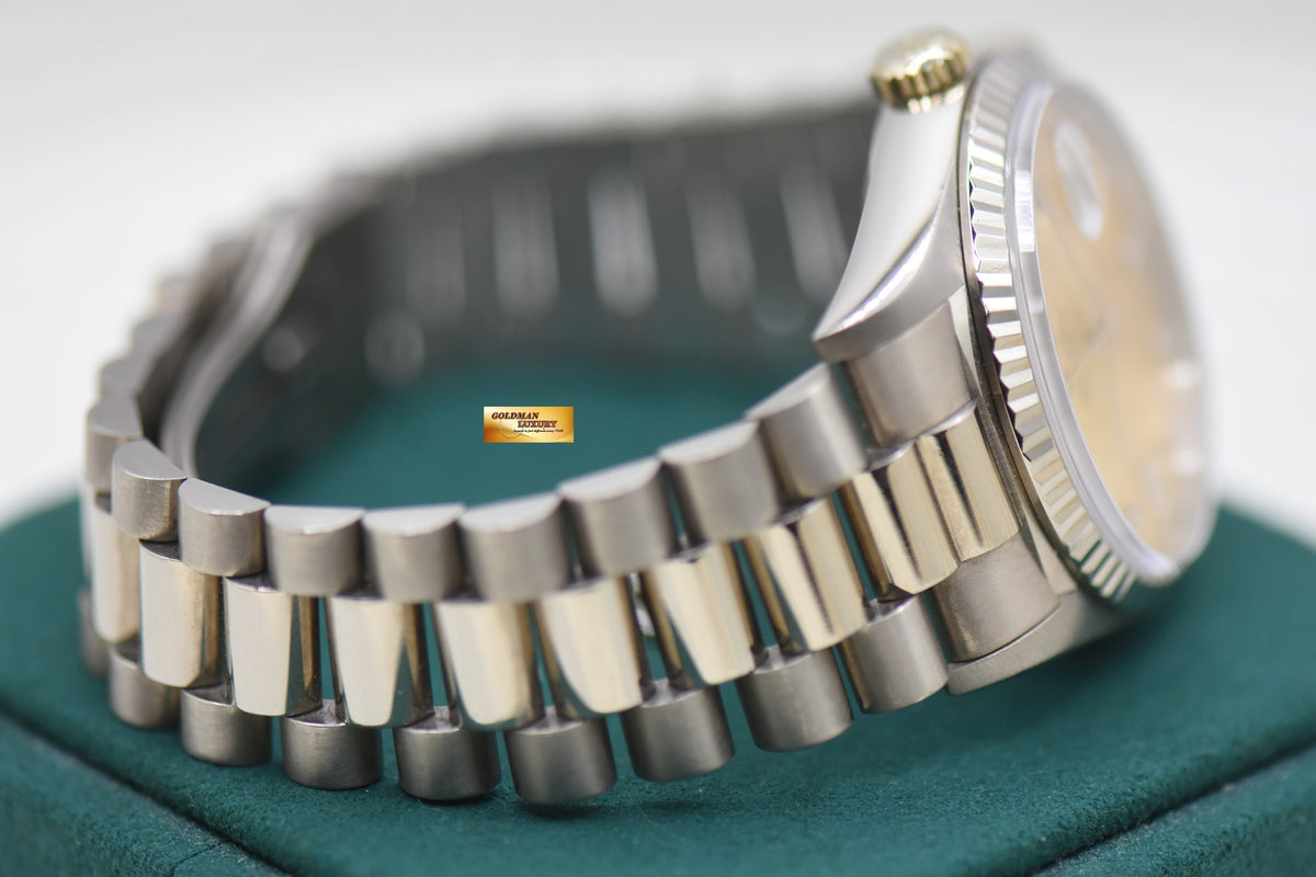 ROLEX OYSTER DAY-DATE 36mm WHITE GOLD IN BRACELET DIAMOND DIAL 18239 (MINT)