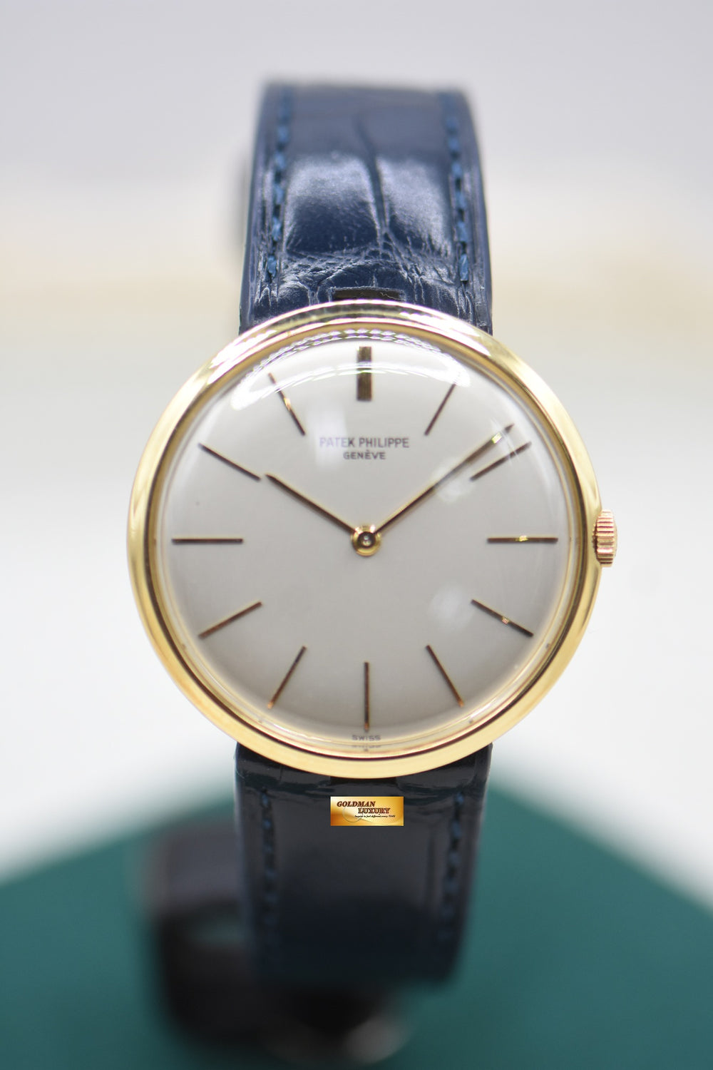 PATEK PHILIPPE CALATRAVA YELLOW GOLD IN LEATHER STRAP MANUAL WINDING 2591J (VINTAGE-MINT)
