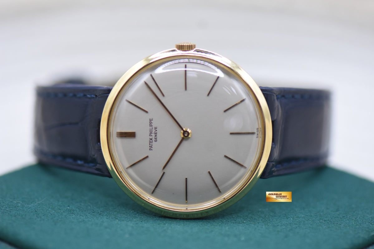 PATEK PHILIPPE CALATRAVA YELLOW GOLD IN LEATHER STRAP MANUAL WINDING 2591J (VINTAGE-MINT)