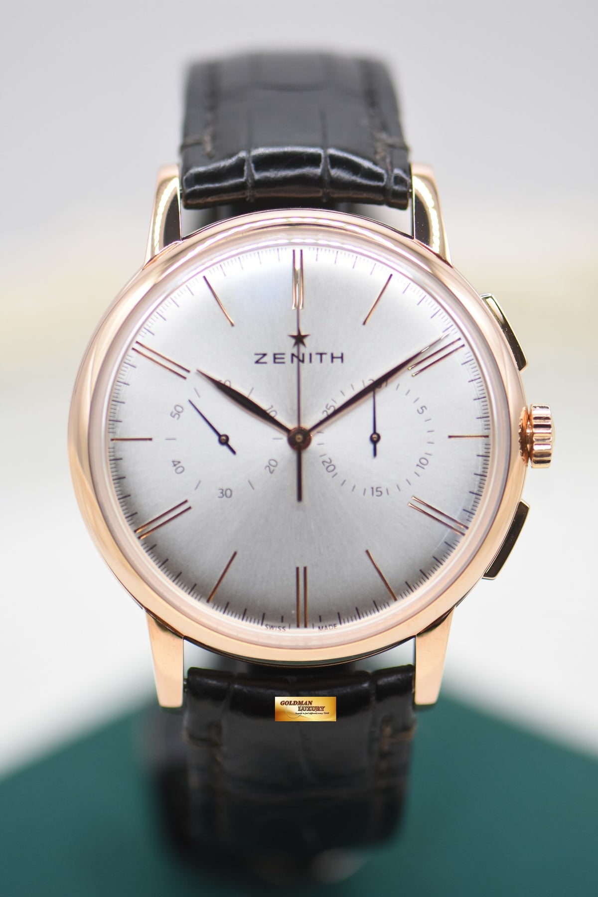 ZENITH ELITE CHRONOGRAPH CLASSIC ROSE GOLD AUTOMATIC 18.2270.4069 (MINT)