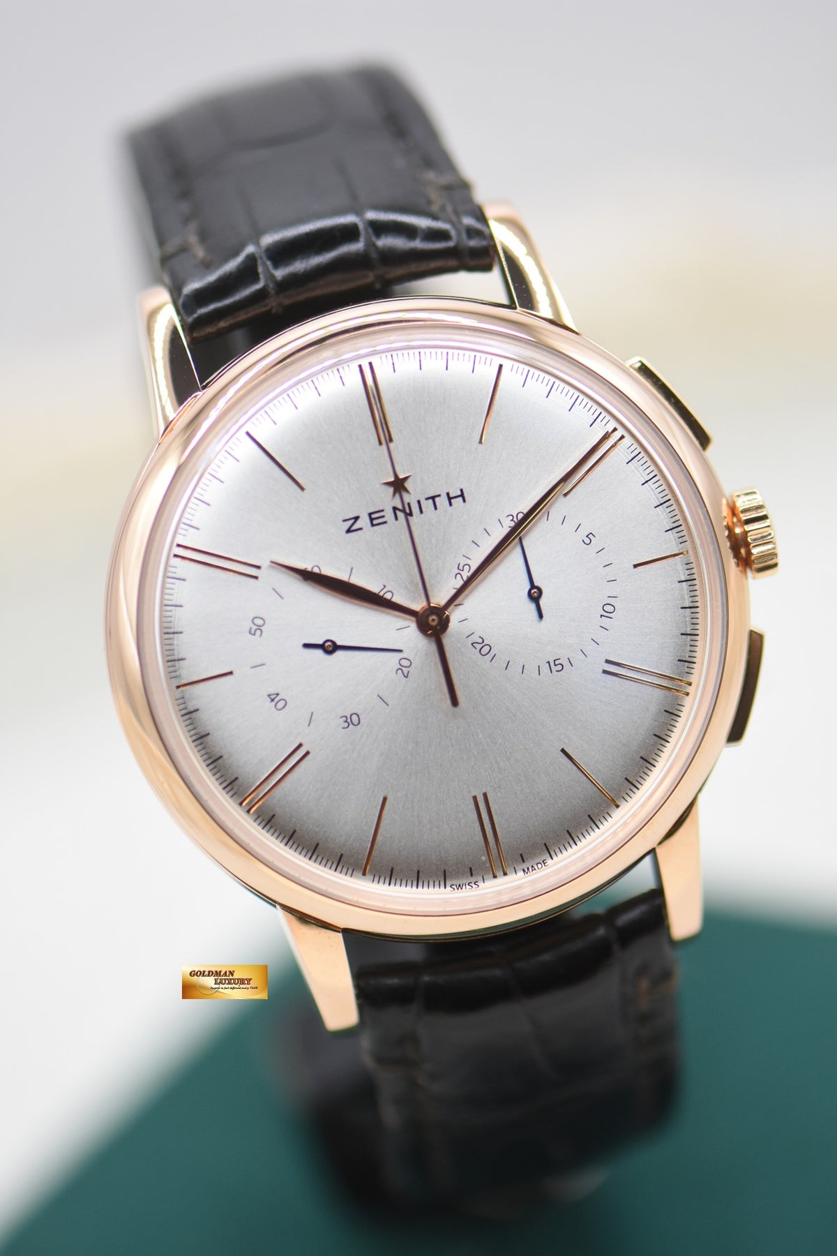 ZENITH ELITE CHRONOGRAPH CLASSIC ROSE GOLD AUTOMATIC 18.2270.4069 (MINT)