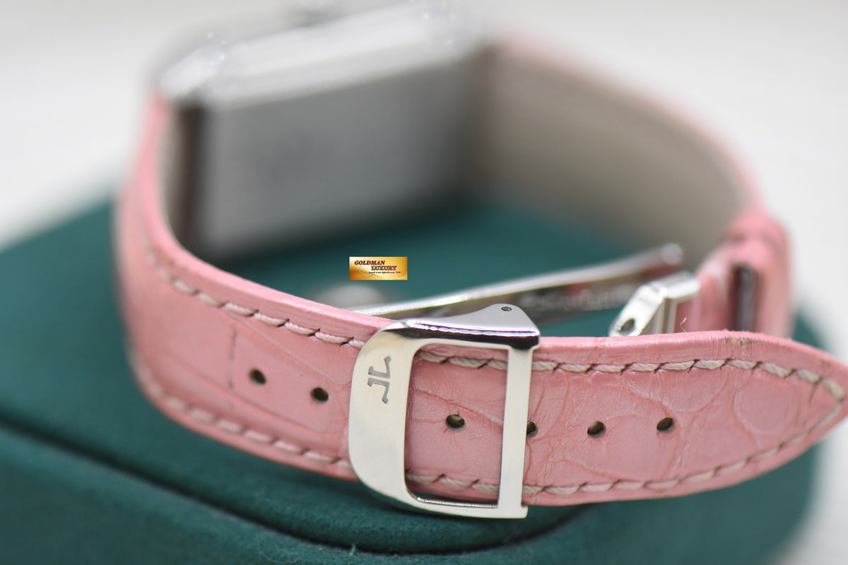 JLC REVERSO DUETTO LADIES STEEL IN LEATHER STRAP MANUAL Q2568402 (MINT)