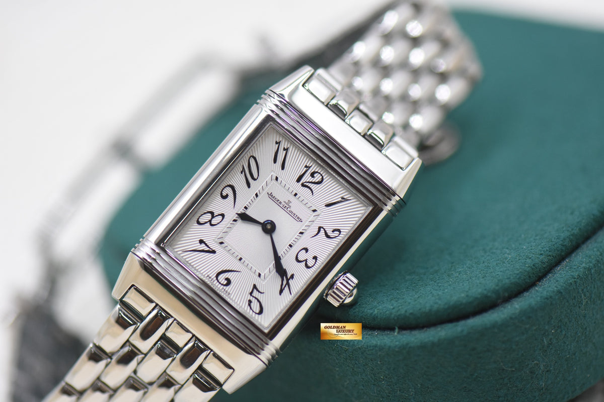 JLC REVERSO DUETTO LADIES STEEL IN BRACELET MANUAL Q2568102 (MINT)