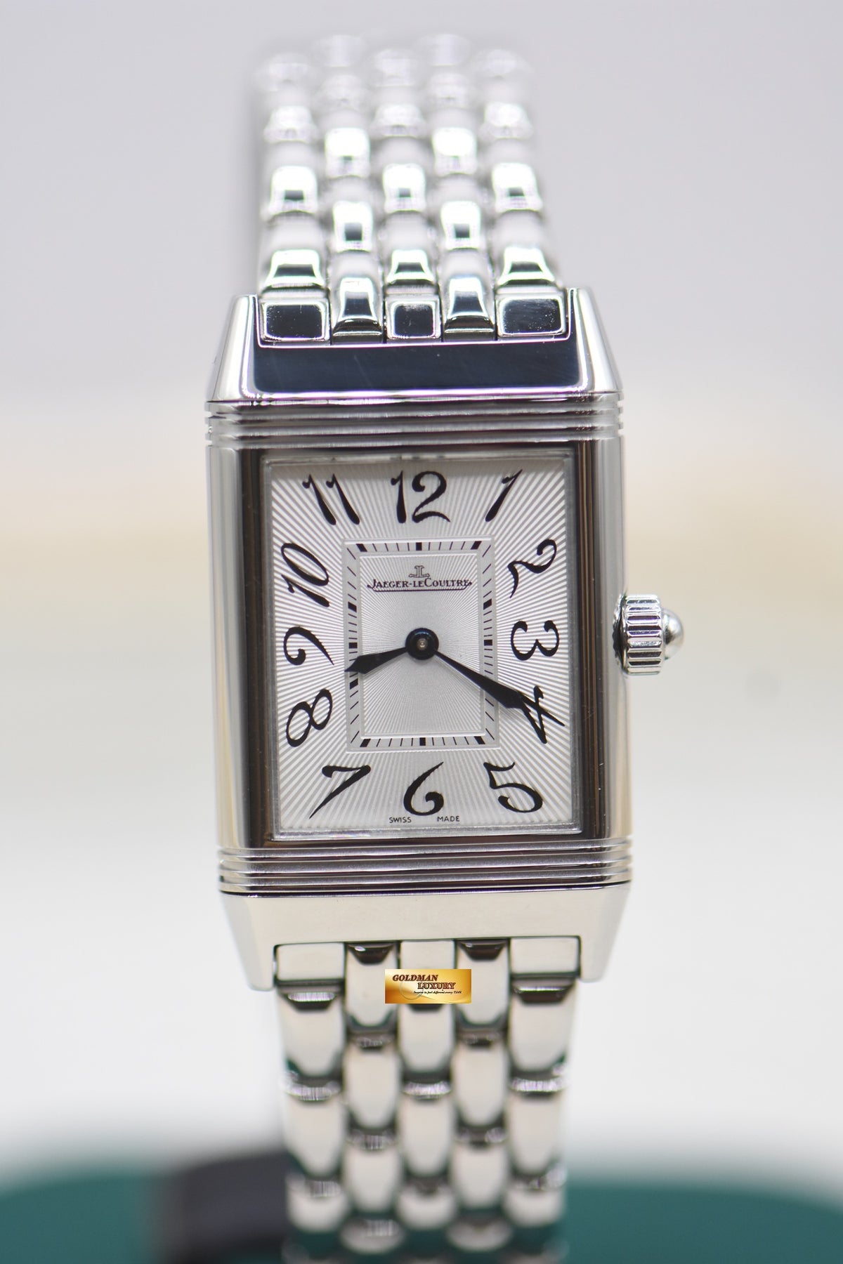 JLC REVERSO DUETTO LADIES STEEL IN BRACELET MANUAL Q2568102 (MINT)
