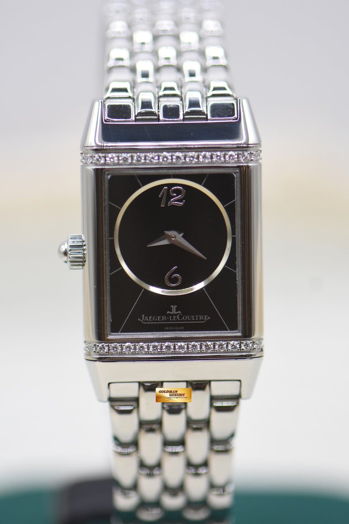 JLC REVERSO DUETTO LADIES STEEL IN BRACELET MANUAL Q2568102 (MINT)