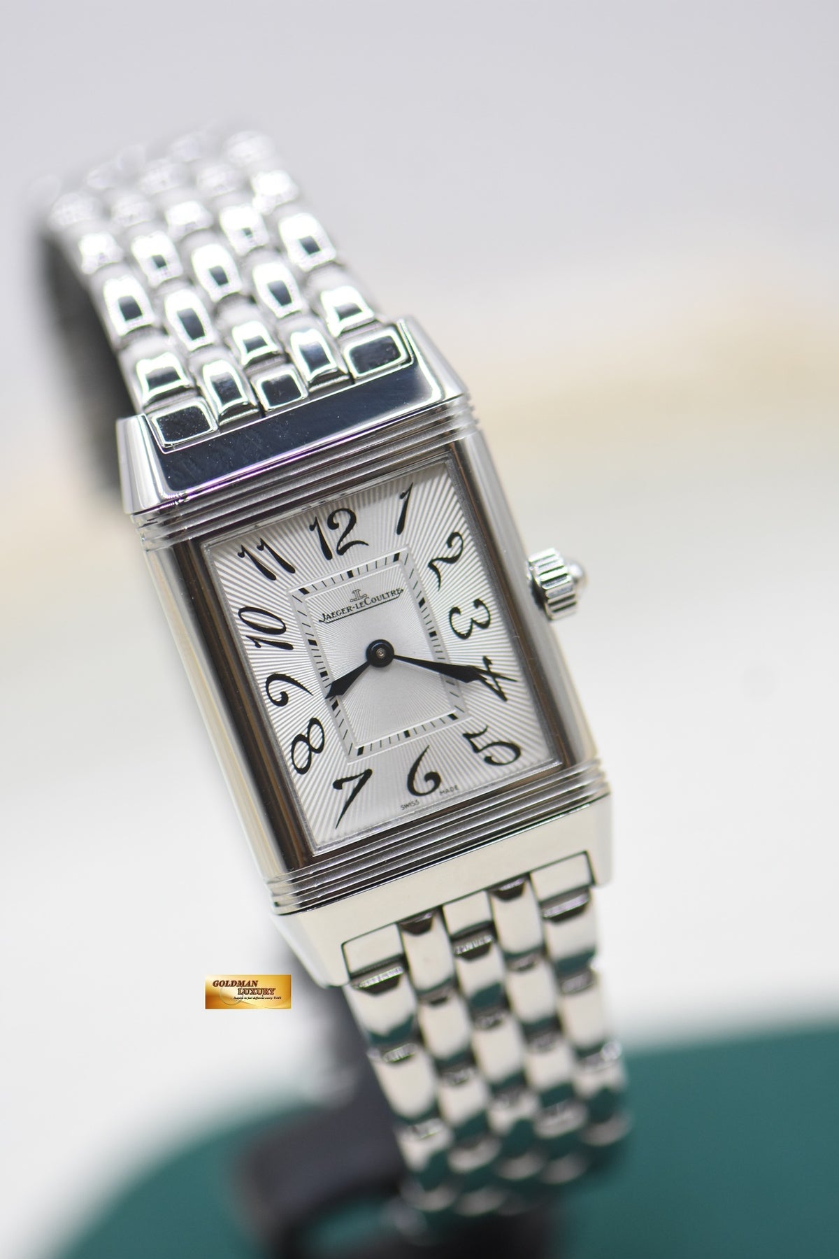 JLC REVERSO DUETTO LADIES STEEL IN BRACELET MANUAL Q2568102 (MINT)