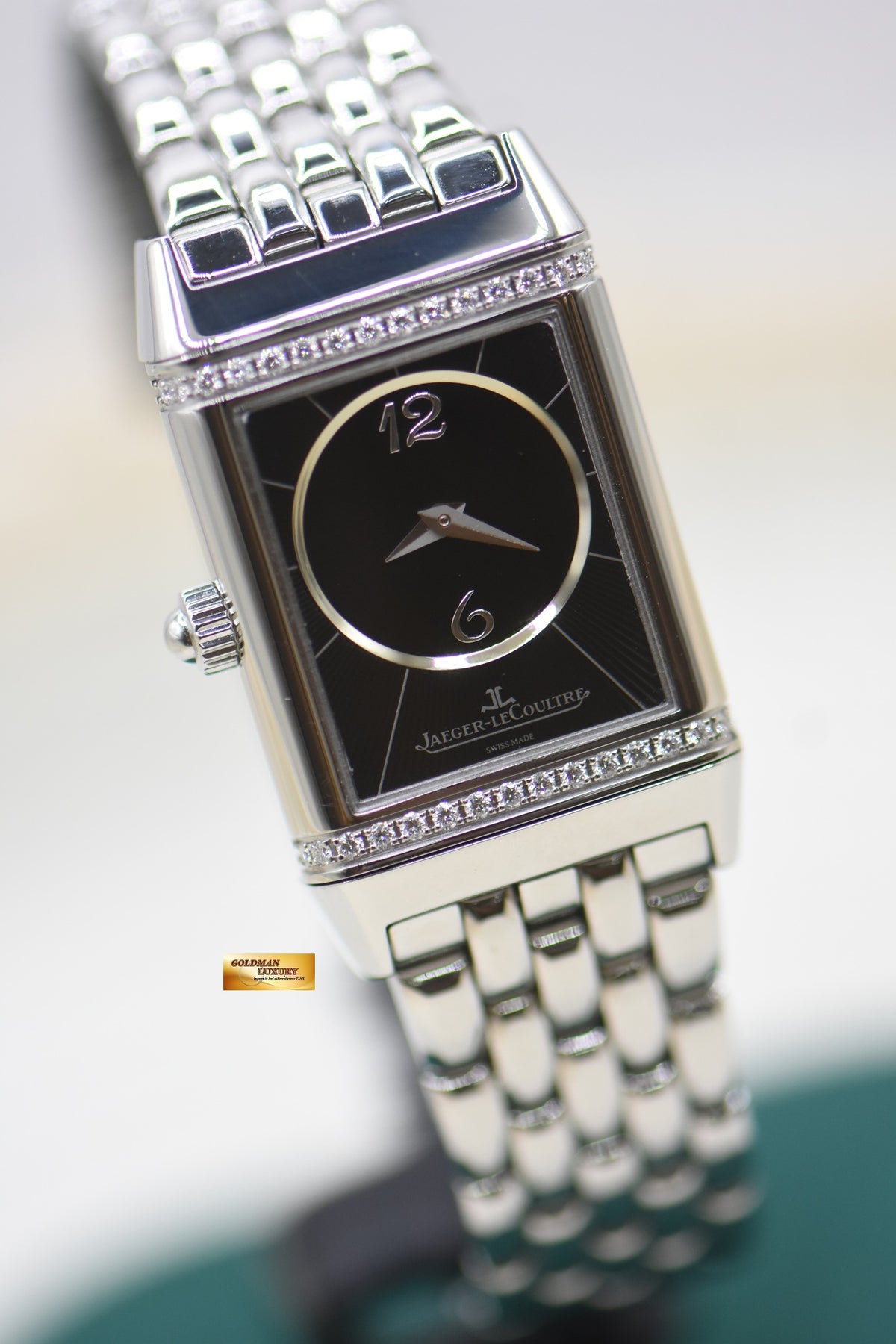 JLC REVERSO DUETTO LADIES STEEL IN BRACELET MANUAL Q2568102 (MINT)
