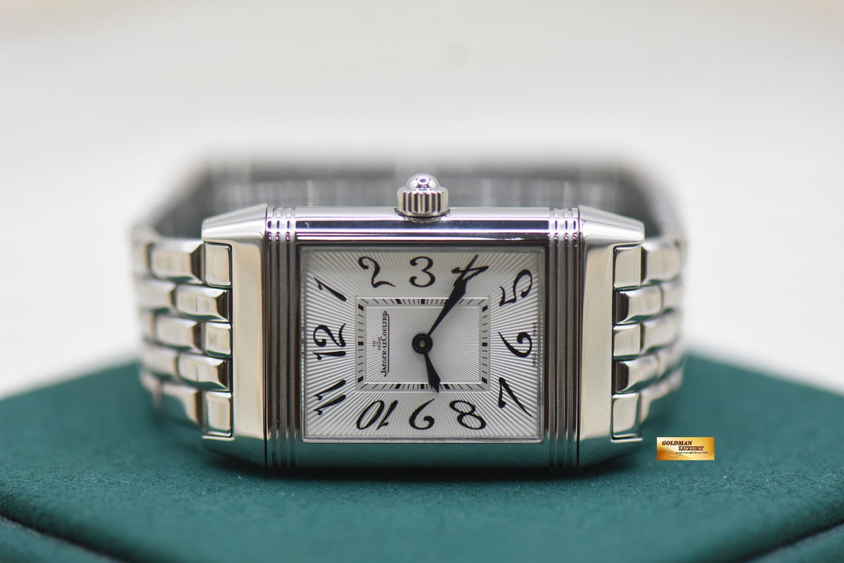 JLC REVERSO DUETTO LADIES STEEL IN BRACELET MANUAL Q2568102 (MINT)