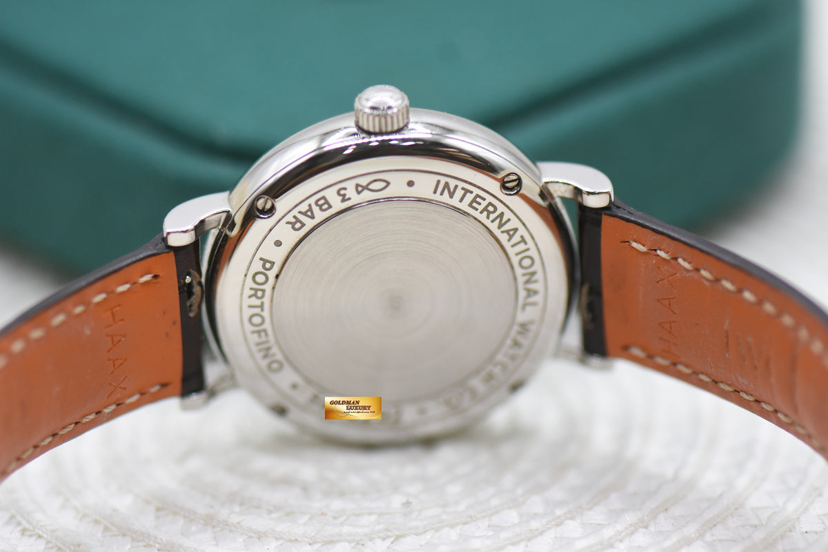 IWC PORTOFINO 34mm STEEL DIAMOND DIAL AUTOMATIC IW357403 (MINT)