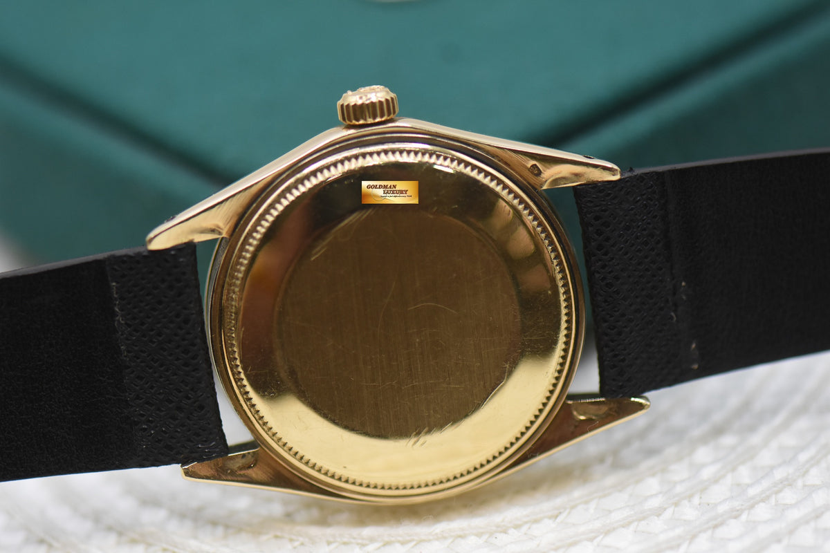 ROLEX OYSTER PERPETUAL DATE 34mm 14K YELLOW GOLD 1503 (MINT)